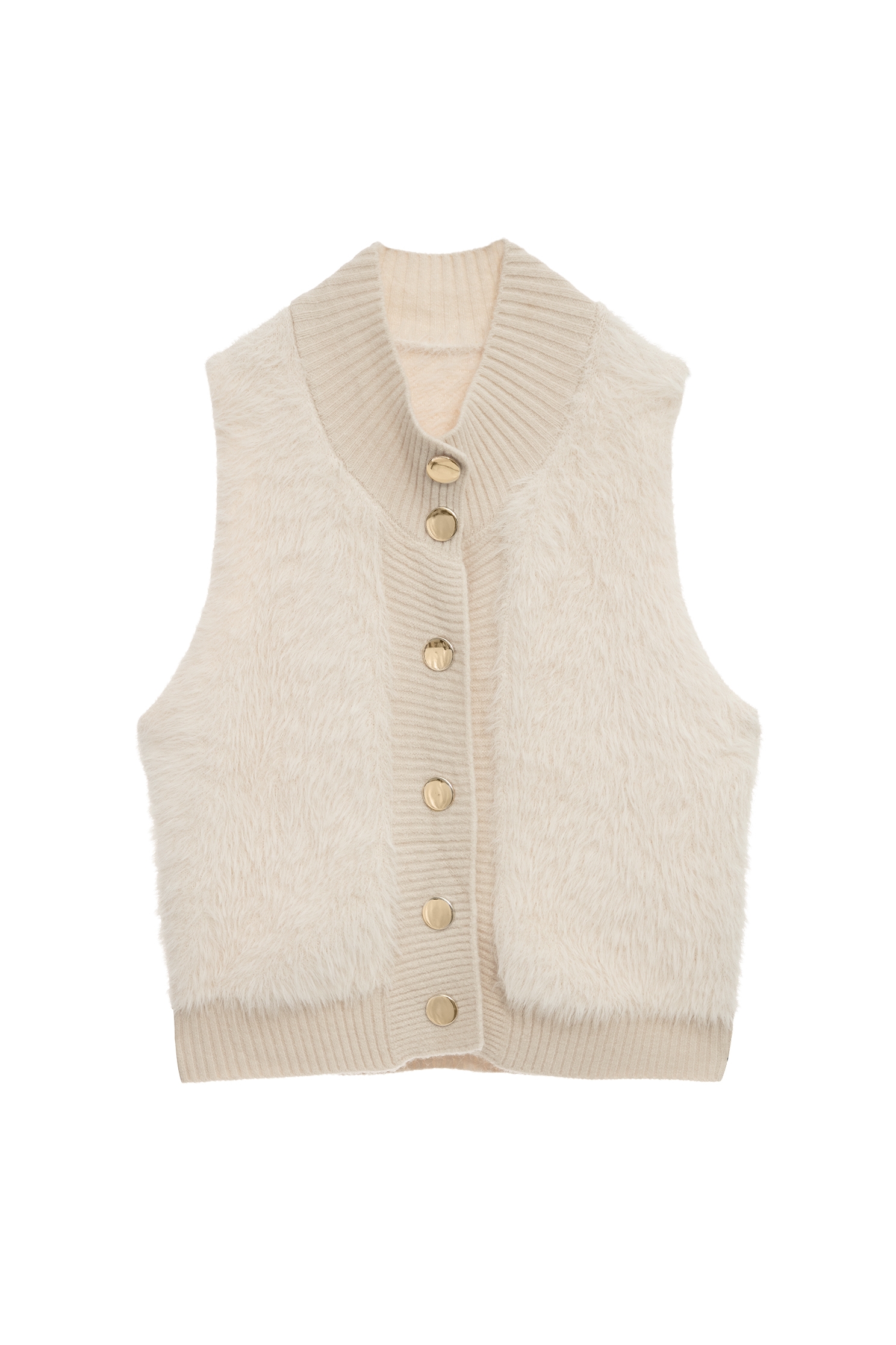 Faux Fur Knit VestFaux Fur Knit Vest,sleeveless tops,Outerwear,sleeveless tops,Season (AW) Look,sleeveless tops,Knitted,Knitted coats,Knitted tops