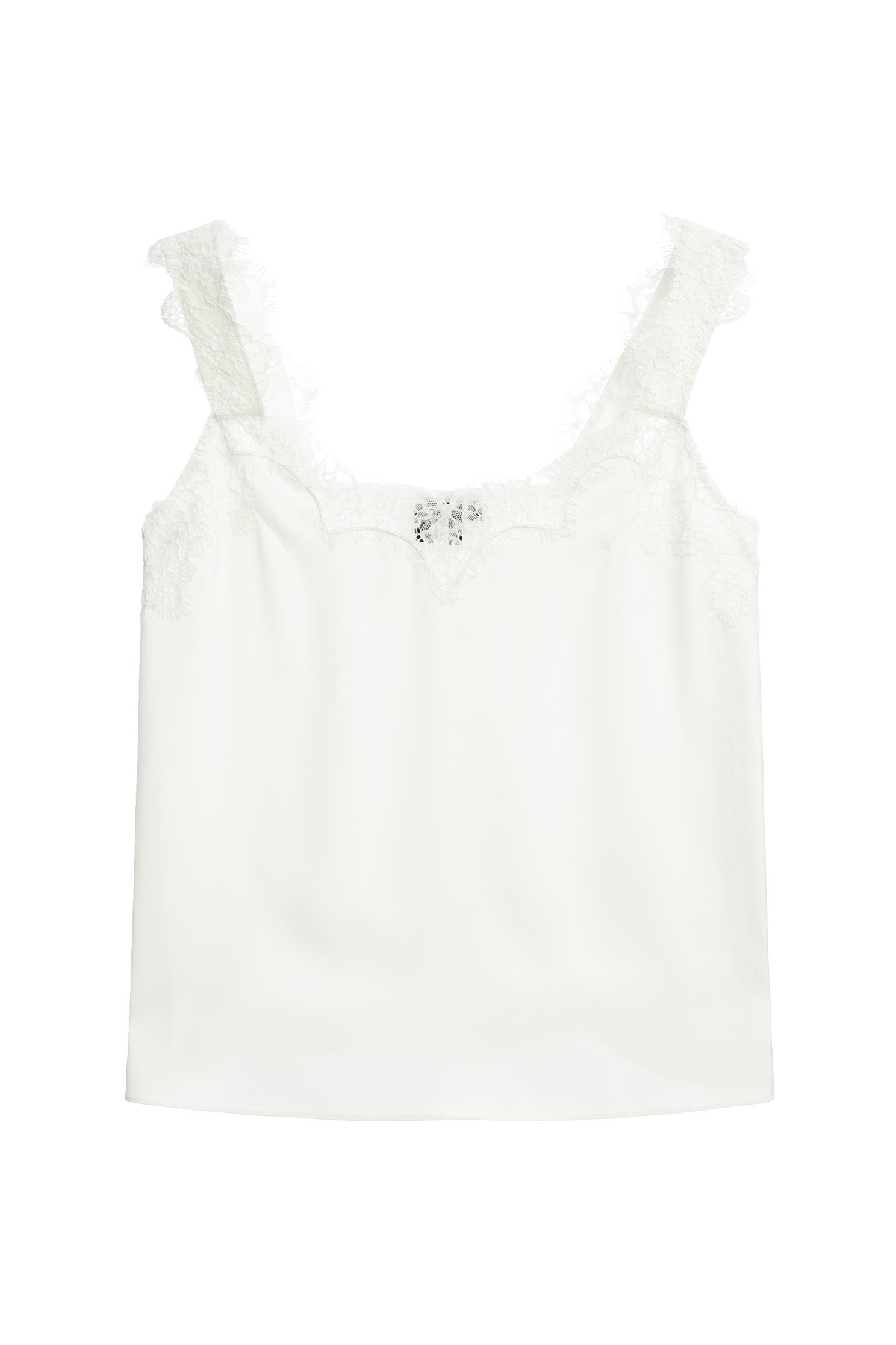 Lace Detail White Tank TopLace Detail White Tank Top,sleeveless tops,Under shirts,Season (SS) Look,sleeveless tops,Lace