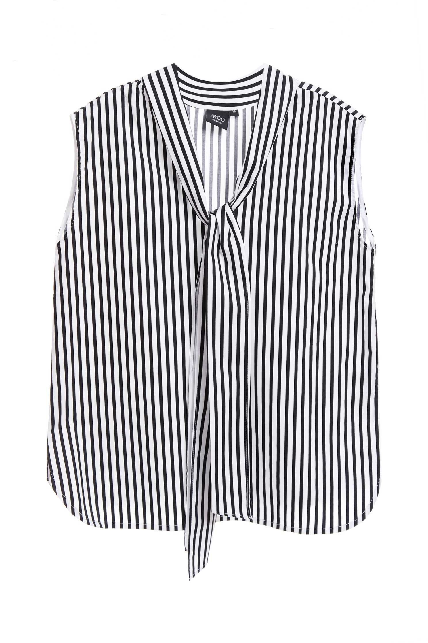 Stripe Collar Bow VestStriped vest,sleeveless tops,Season (SS) Look,Stripe,Season (AW) Look,i Select,sleeveless tops,Travel with BFF