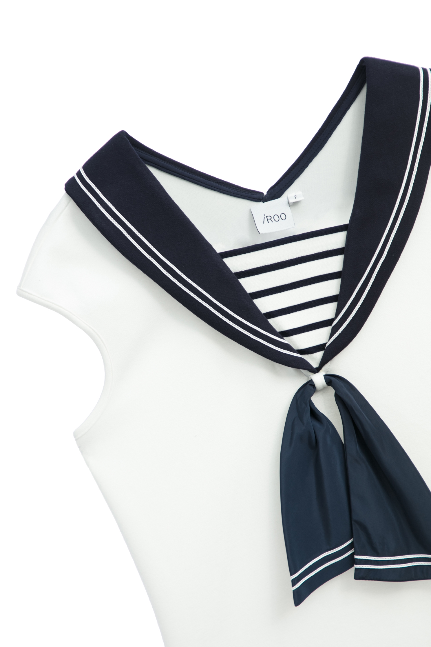 Contrast Sailor Collar Cap Sleeve TopContrast Sailor Collar Cap Sleeve Top,sleeveless tops,Tops,Season (SS) Look,Stripe