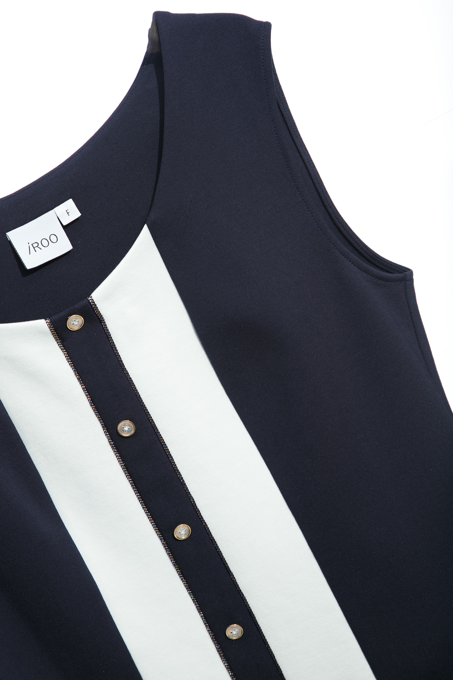 Navy Vest With Front Contrast DetailNavy Vest With Front Contrast Detail,sleeveless tops,Tops,Season (SS) Look,sleeveless tops,sleeveless tops