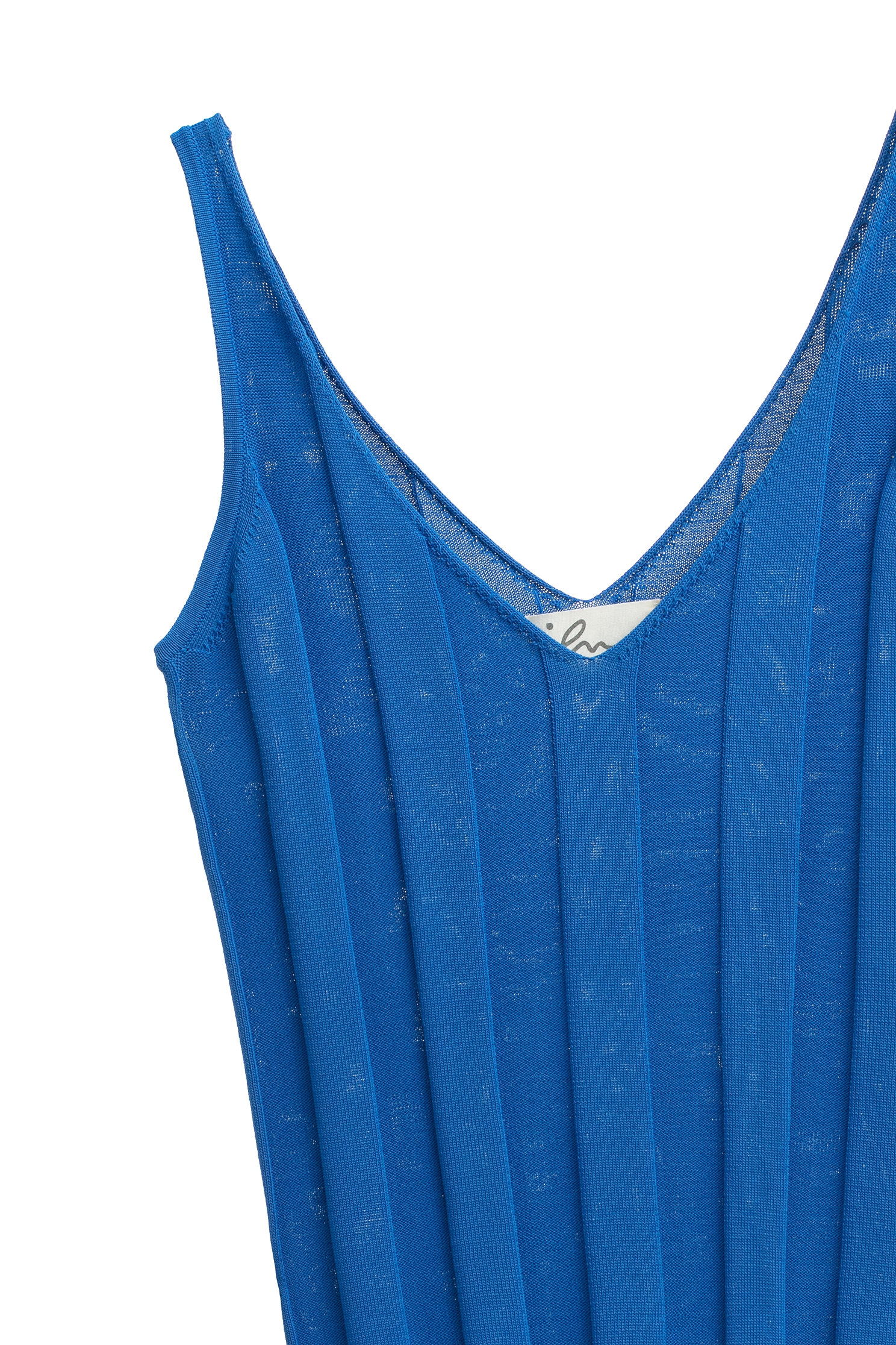 V-neck Blue Knit Tank TopV-neck Blue Knit Tank Top,sleeveless tops,Season (SS) Look,sleeveless tops,Knitted,Knitted tops