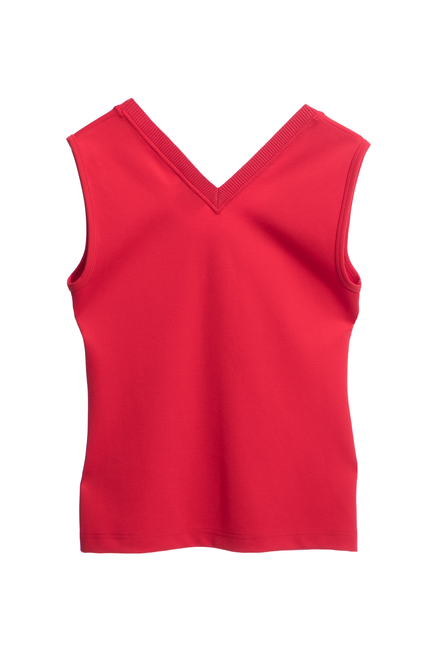 Basic Red Vest With Front Floral EmbroideryBasic Red Vest With Front Floral Embroidery,sleeveless tops,Tops,sleeveless tops,Season (AW) Look,sleeveless tops