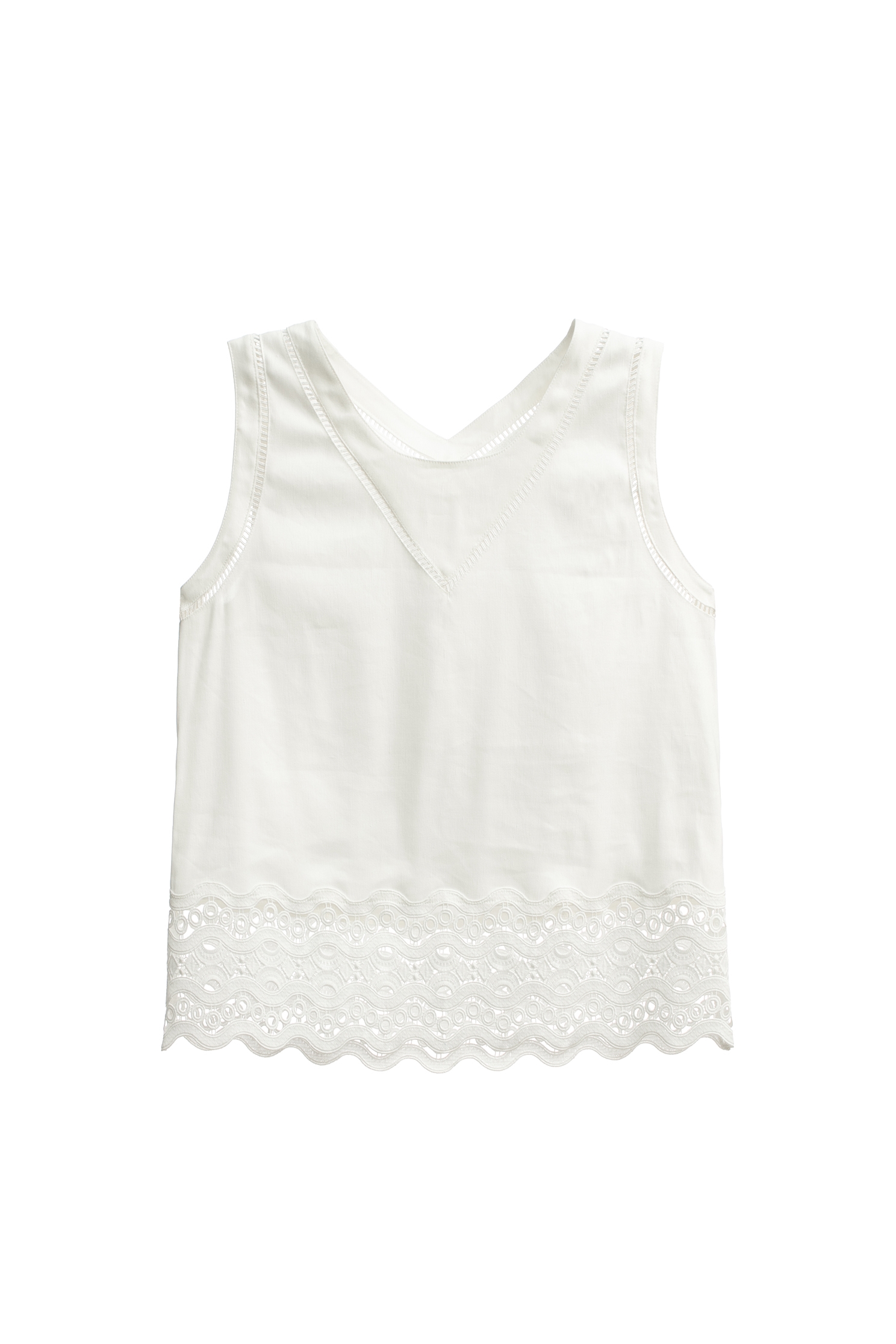 Lace Detail VestLace Detail Vest,sleeveless tops,Tops,Season (SS) Look,sleeveless tops,sleeveless tops,Lace,Lace tops