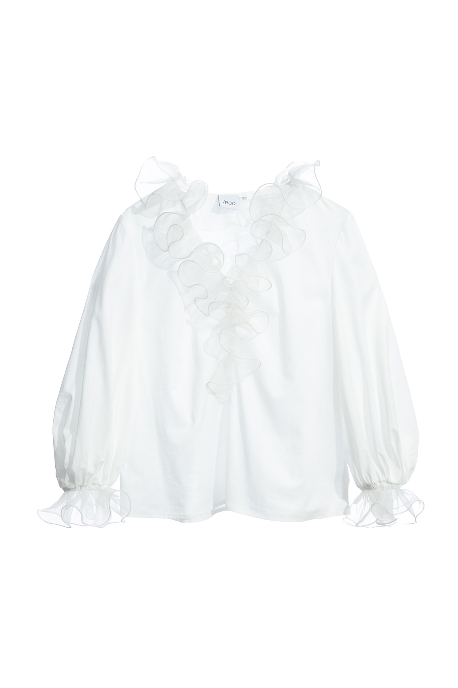 V-neck Ruffle Detail TopV-neck Ruffle Detail Top,Tops,Season (AW) Look