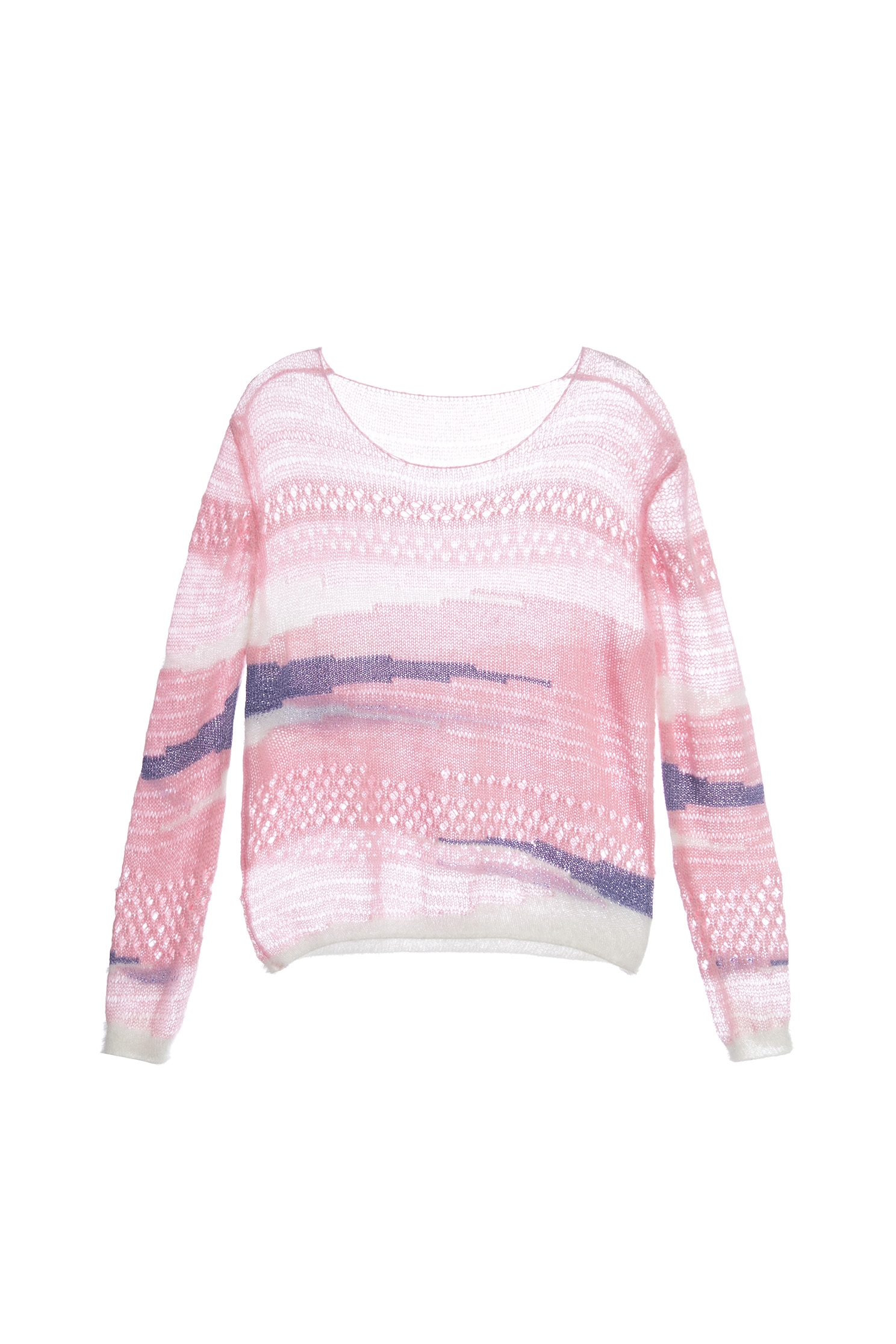 Contrast Streaks Knit TopContrast Streaks Knit Top,Tops,Season (AW) Look,Knitted,Knitted tops,Knitted tops