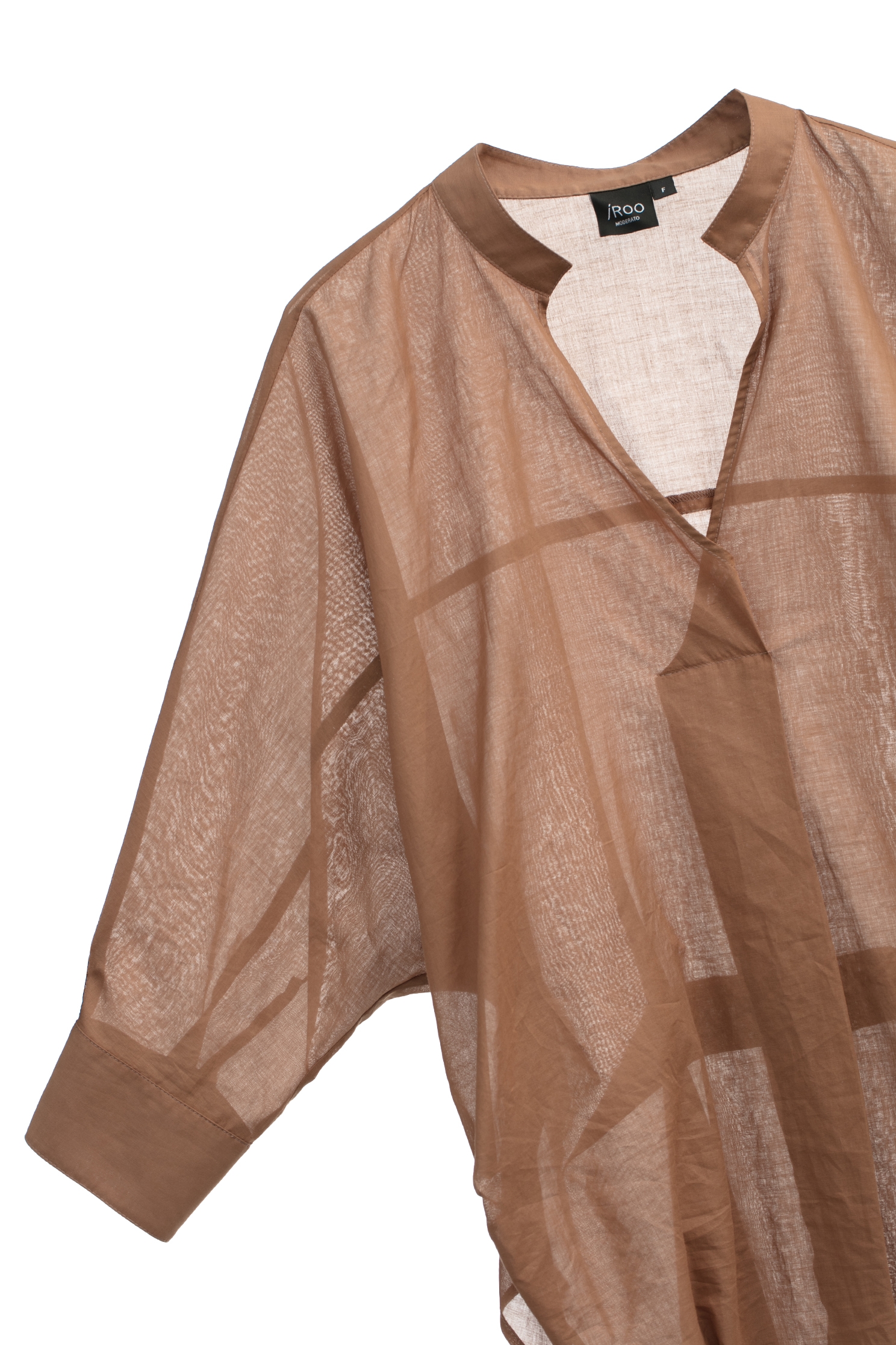 V-neck Caramel Oversize BlouseV-neck Caramel Oversize Blouse,Season (SS) Look,Blouses