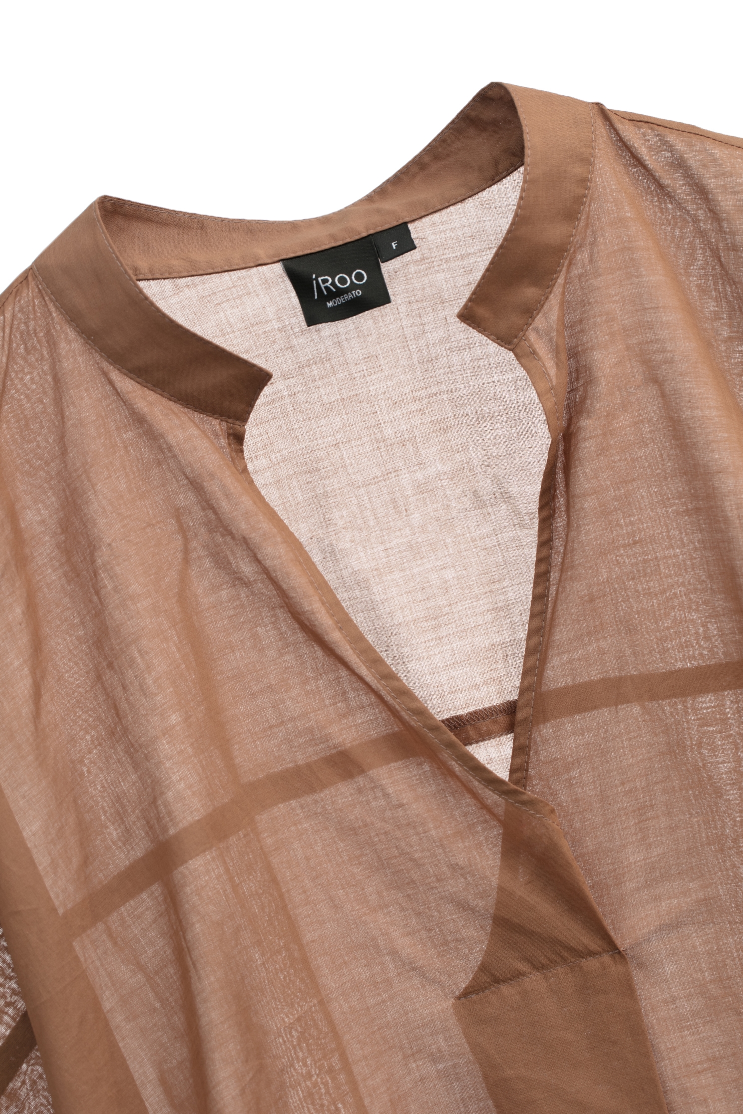 V-neck Caramel Oversize BlouseV-neck Caramel Oversize Blouse,Season (SS) Look,Blouses