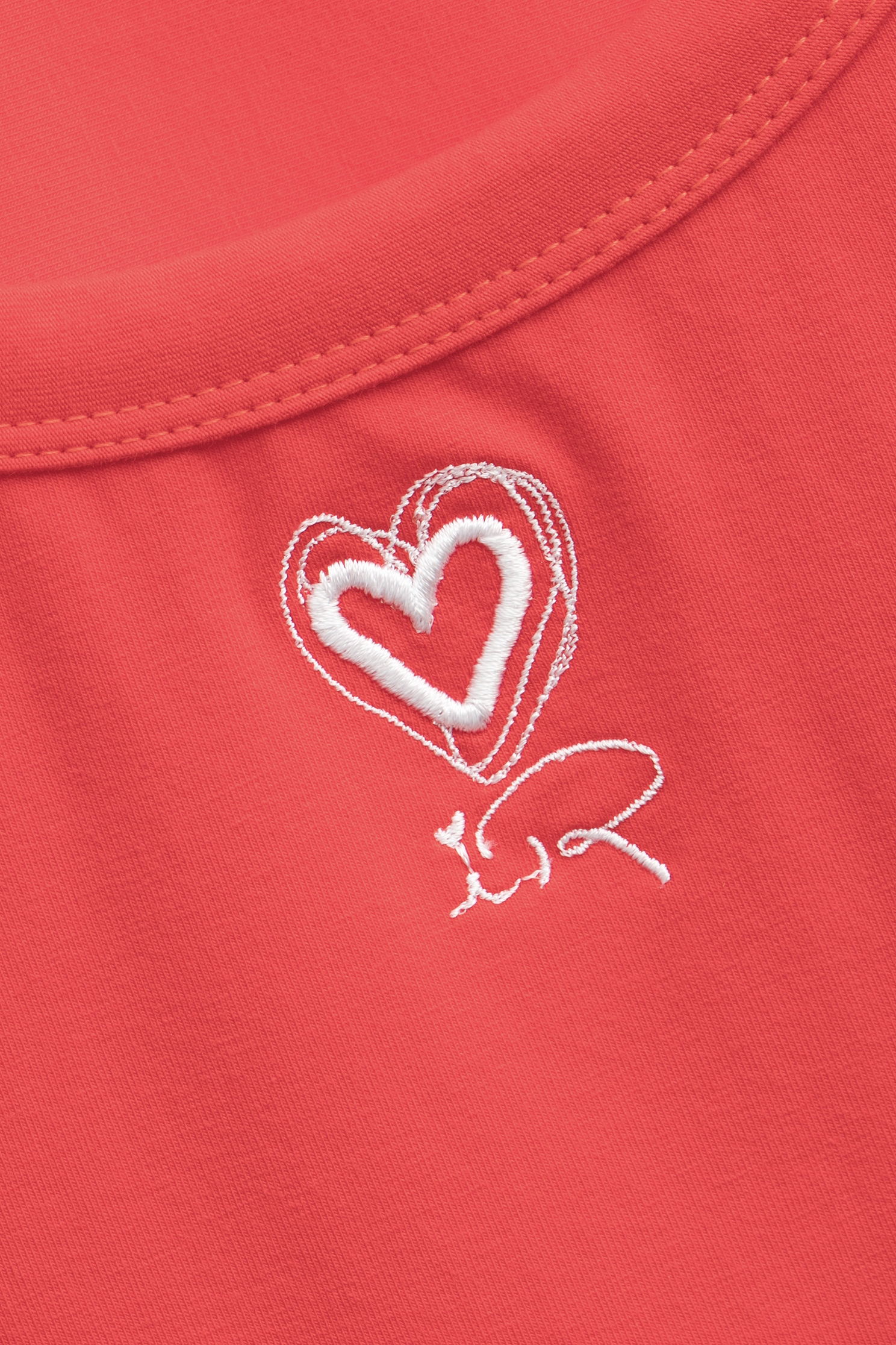 Embroidered Heart Logo Short Sleeve TeeEmbroidered Heart Logo Short Sleeve Tee,T-shirts,Tops,Season (SS) Look,Embroidered