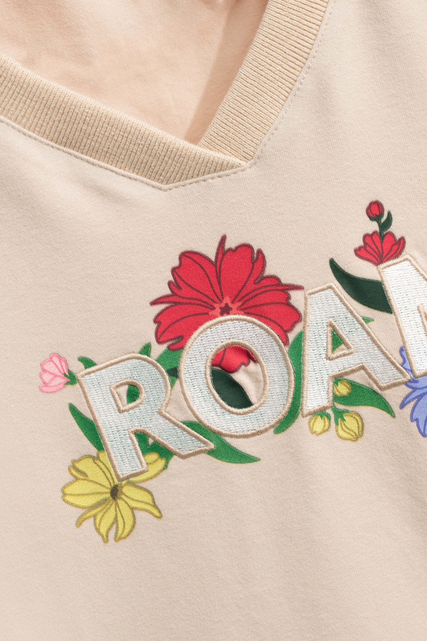 Front Slogan Embroidered TeeFront Slogan Embroidered Tee,Tops,Season (SS) Look,Cotton,Embroidered