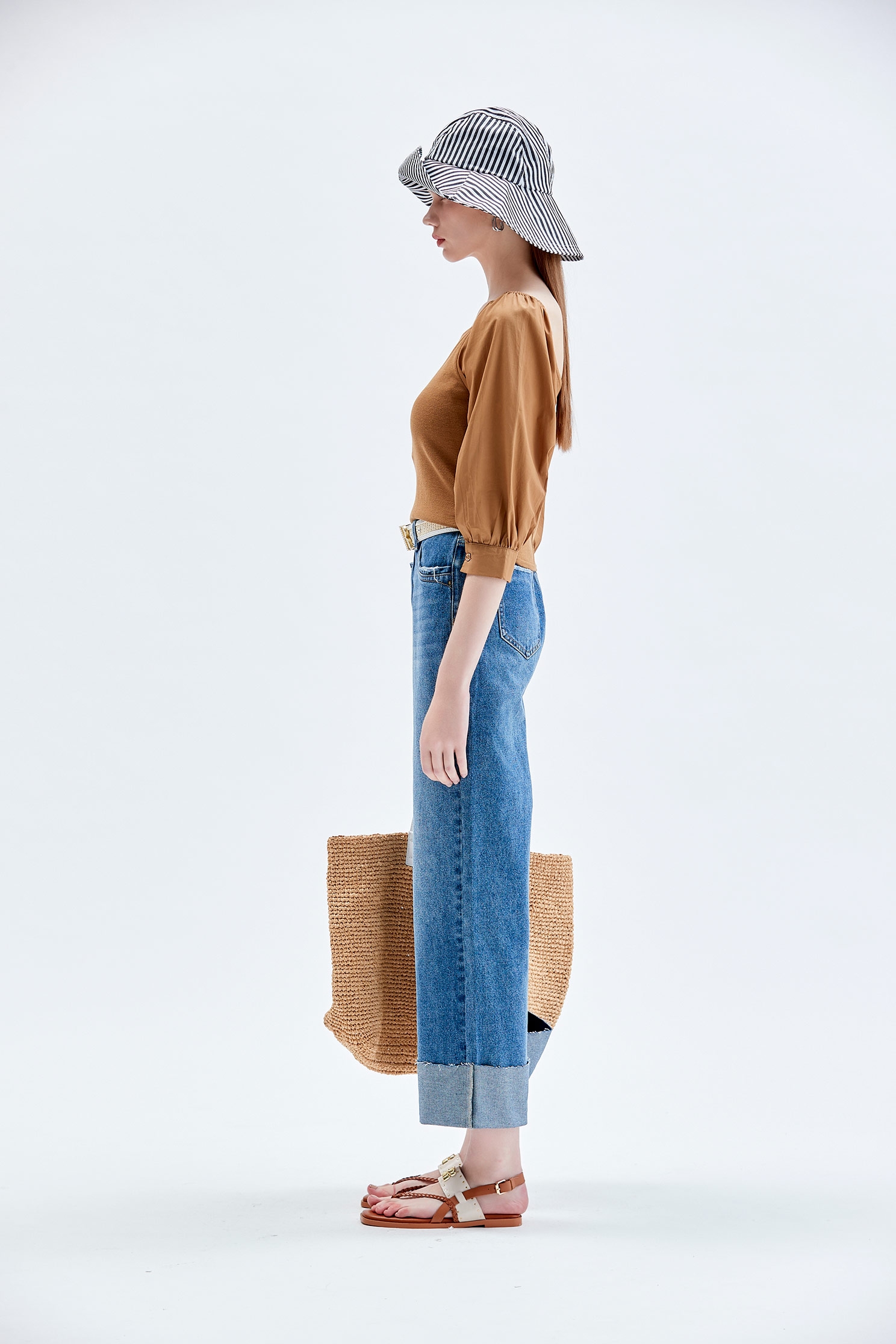 Wide V-neck Crop Knit TopWide V-neck Crop Knit Top,Tops,Season (SS) Look,Blouses,Knitted,Knitted tops,Knitted tops