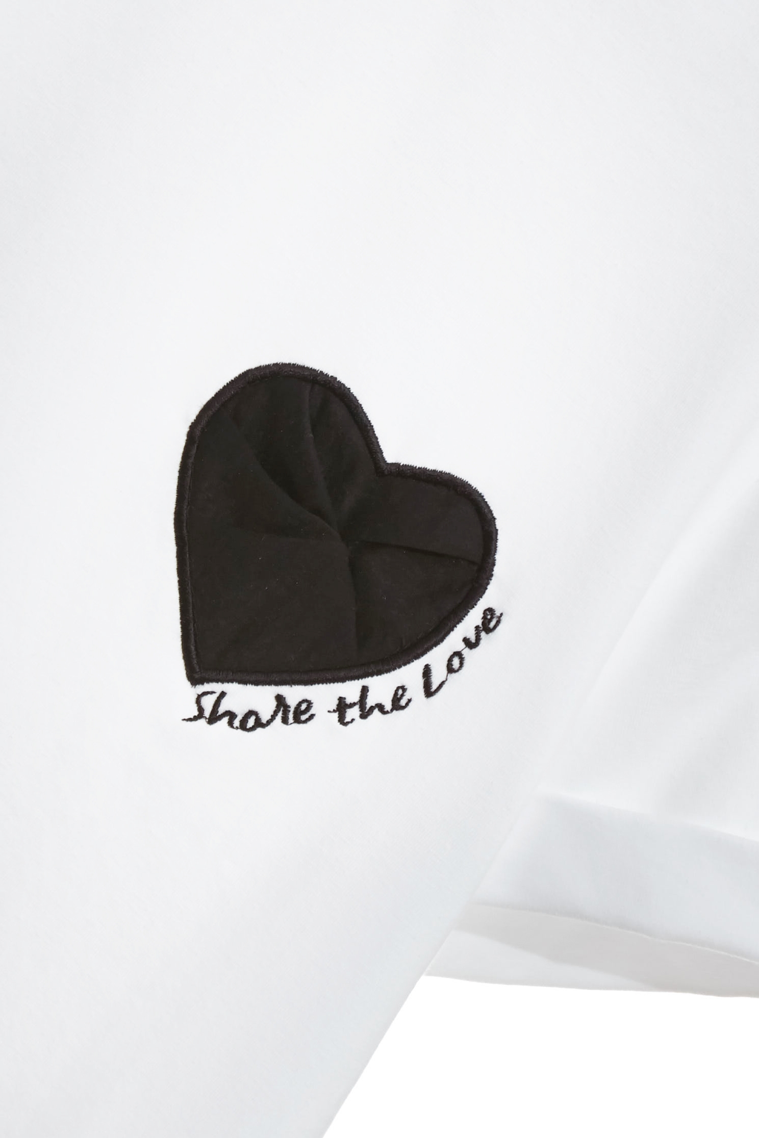 Folded Heart Logo Short Sleeve TeeFolded Heart Logo Short Sleeve Tee,Tops,Season (SS) Look,White tops,Embroidered