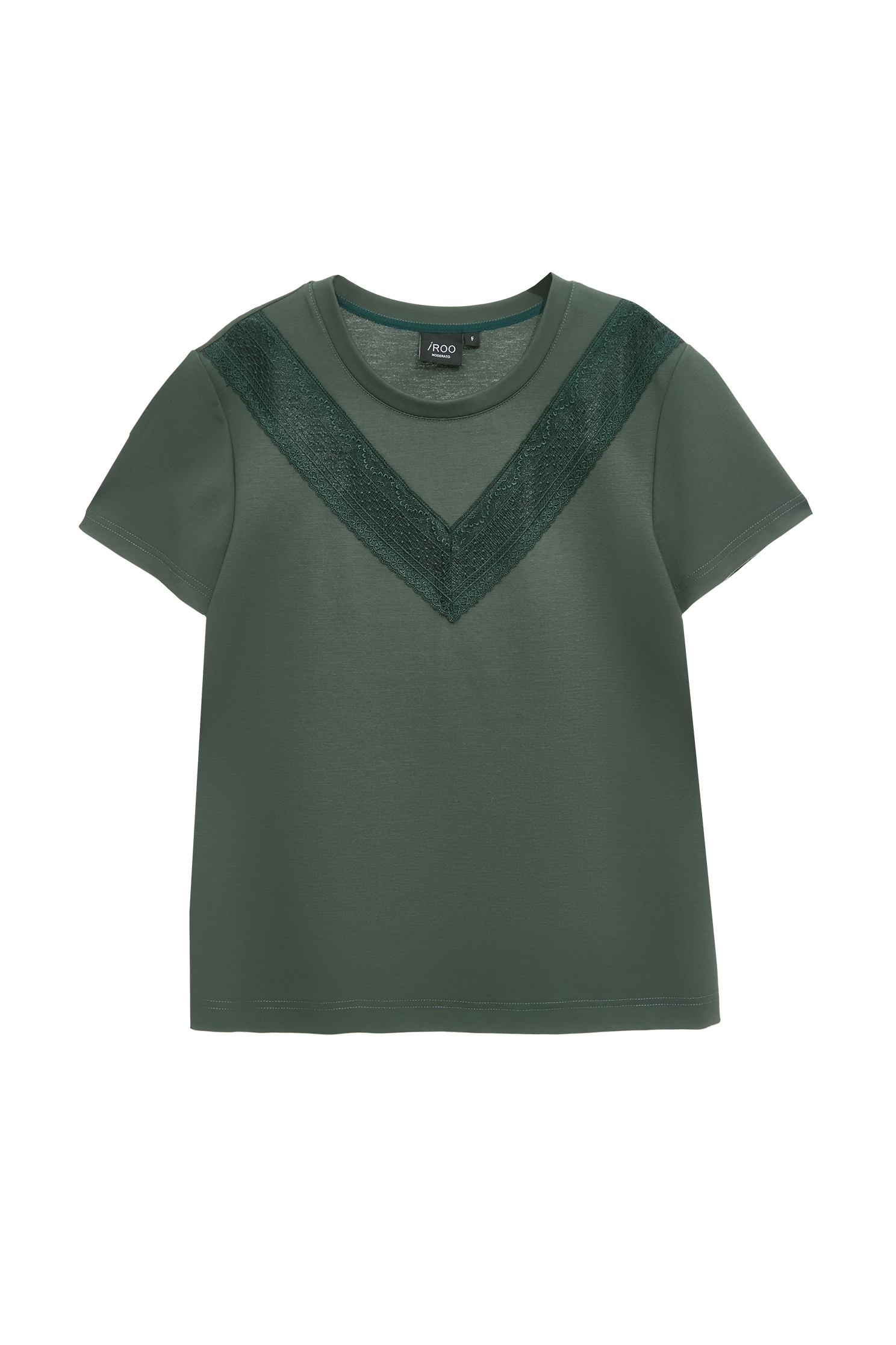 Hollow Out Lace Detail Short Sleeve TeeHollow Out Lace Detail Short Sleeve Tee,Tops,Season (SS) Look,Valentine,Lace,upperclass