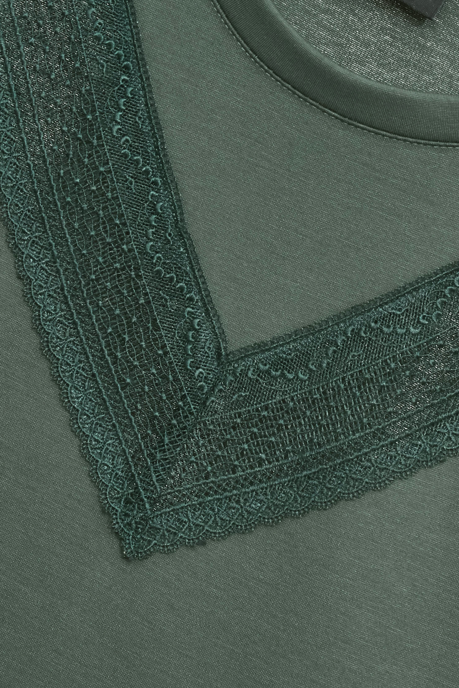 Hollow Out Lace Detail Short Sleeve TeeHollow Out Lace Detail Short Sleeve Tee,Tops,Season (SS) Look,Valentine,Lace,upperclass
