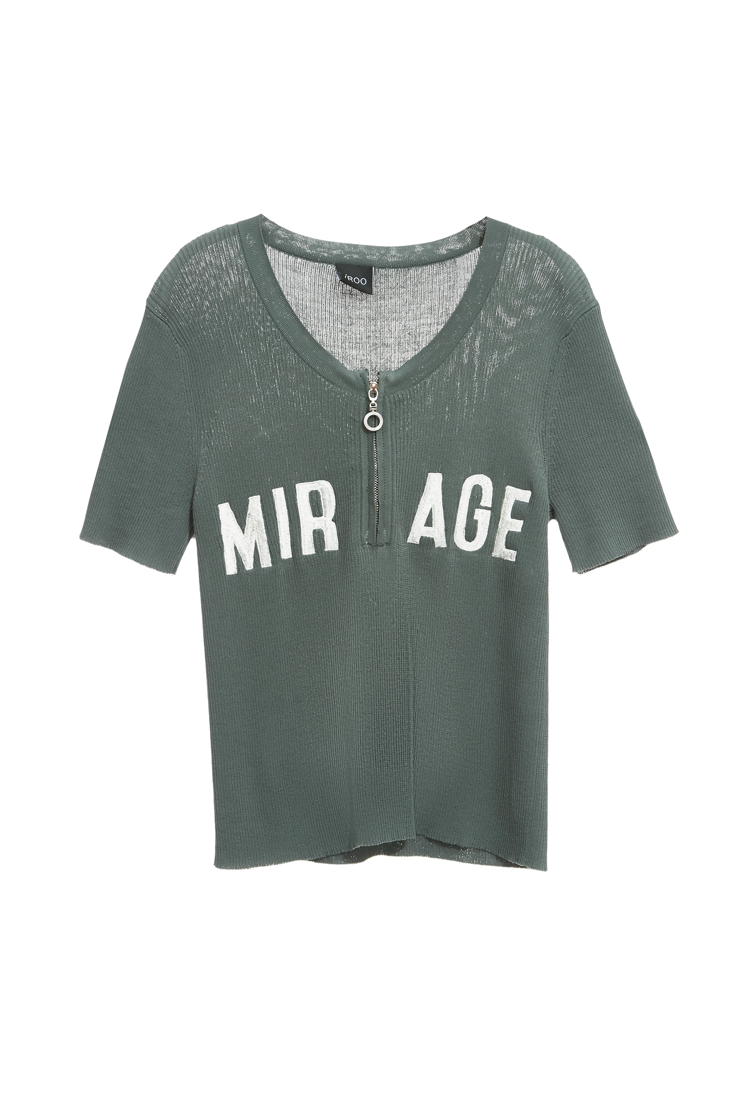Embroidered Slogan Knit TopEmbroidered Slogan Knit Top,Tops,Season (SS) Look,Short sleeve tops,Valentine,Embroidered,Knitted,Knitted tops