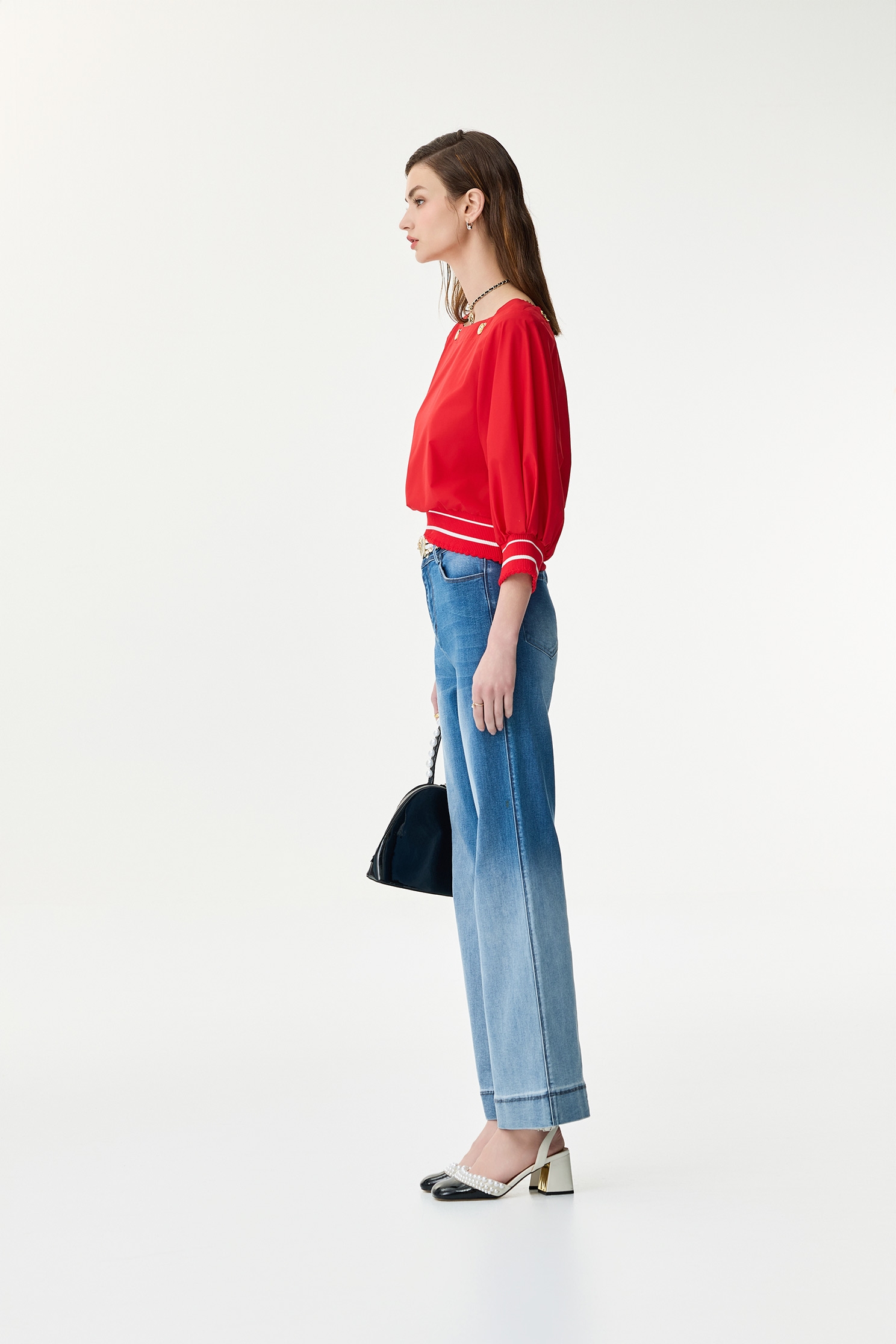 Chain Strap Chilli Red TopChain Strap Chilli Red Top,Office Looks,Tops,Season (SS) Look