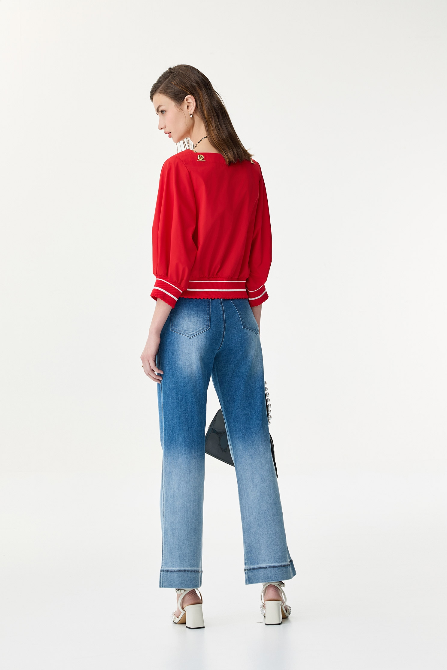 Chain Strap Chilli Red TopChain Strap Chilli Red Top,Office Looks,Tops,Season (SS) Look