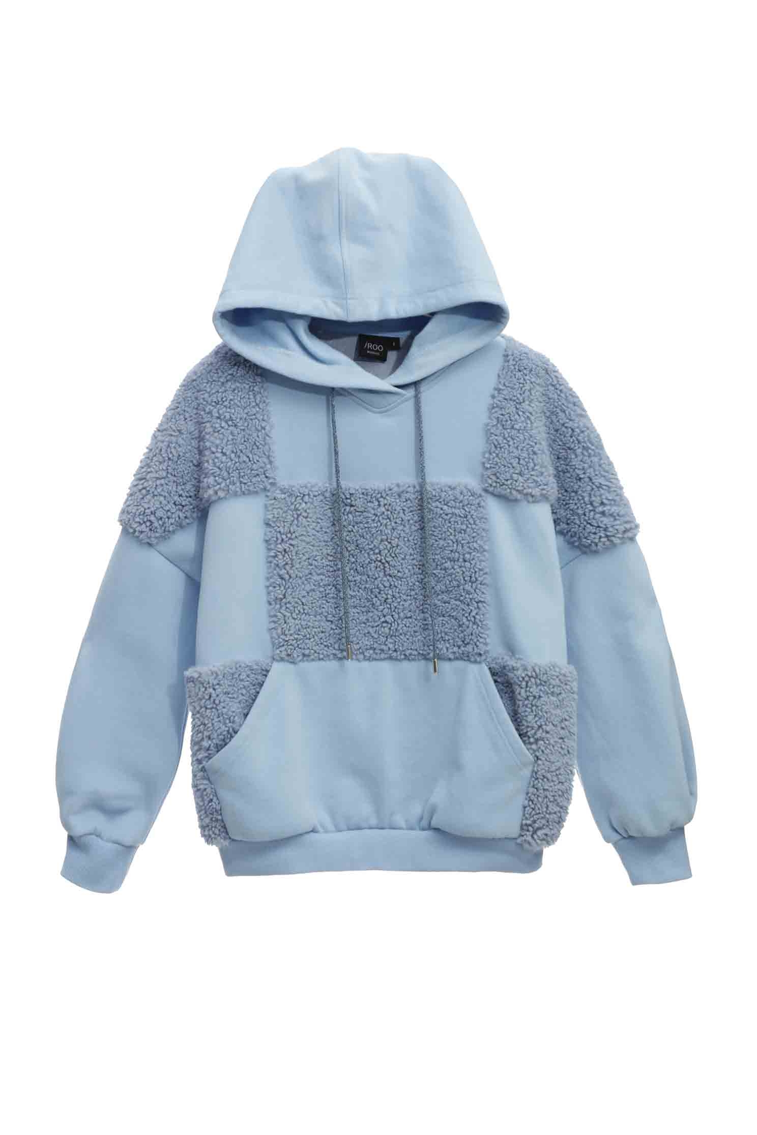 Patchwork Hoodie SweatshirtPatchwork Hoodie Sweatshirt,Hoodie tops,Season (AW) Look,Sweaters