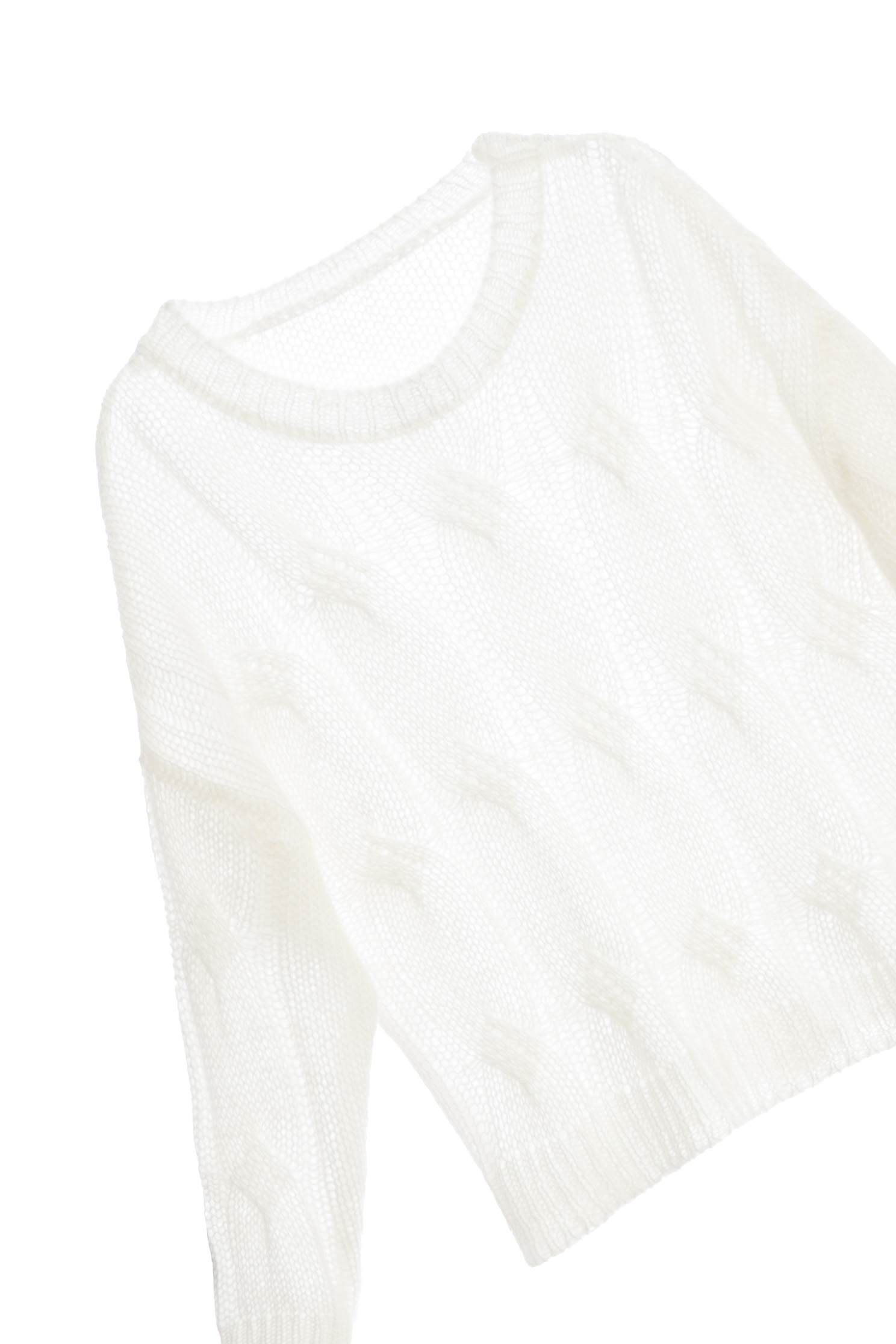 Cable Knit Pattern Long Sleeve TopCable Knit Pattern Long Sleeve Top,Tops,Season (AW) Look,Knitted,Knitted tops