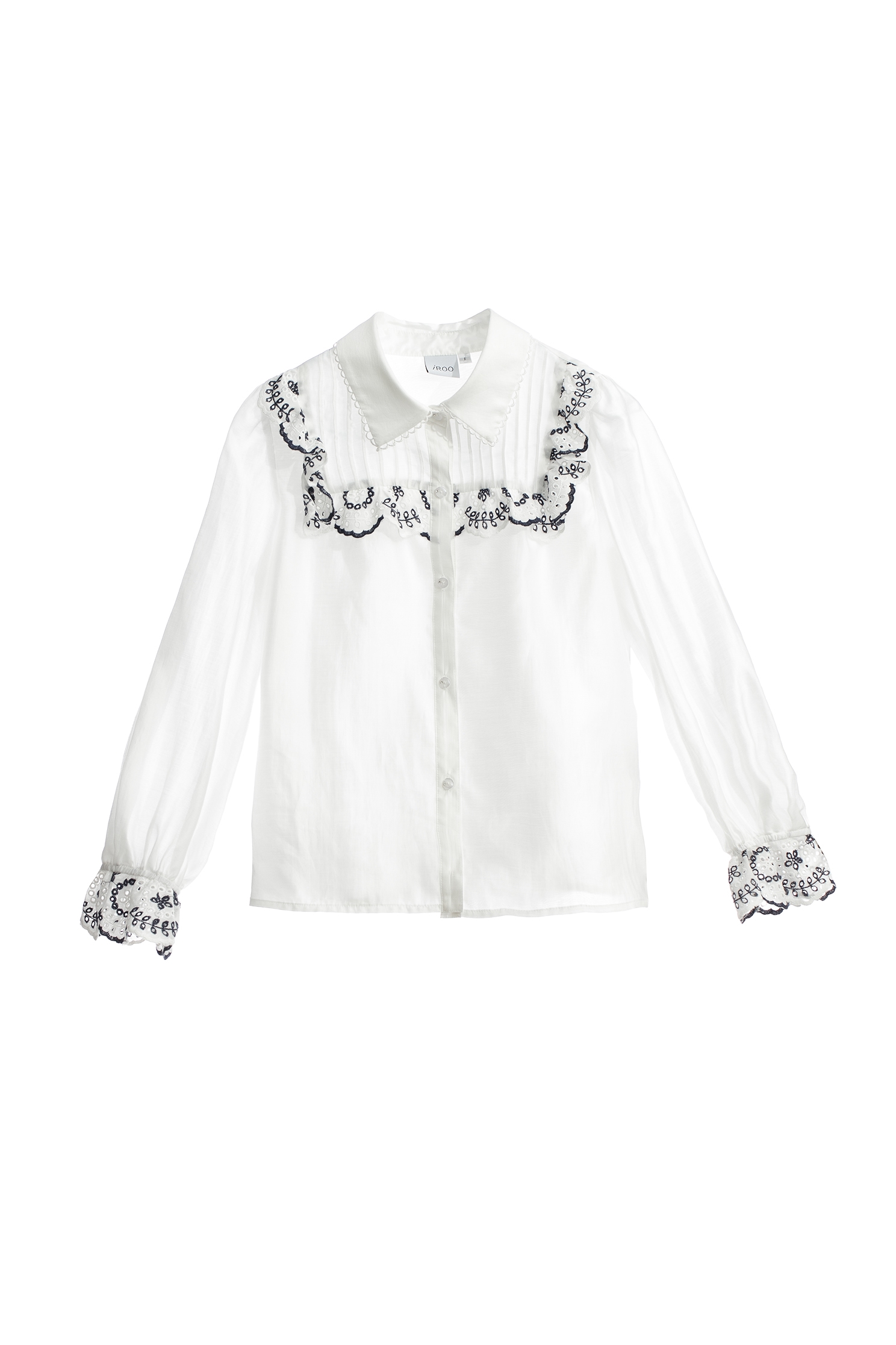 Navy Floral Embroidery Long Sleeve BlouseNavy Floral Embroidery Long Sleeve Blouse,Tops,Embroidered,Season (AW) Look,Embroidered tops,Blouses