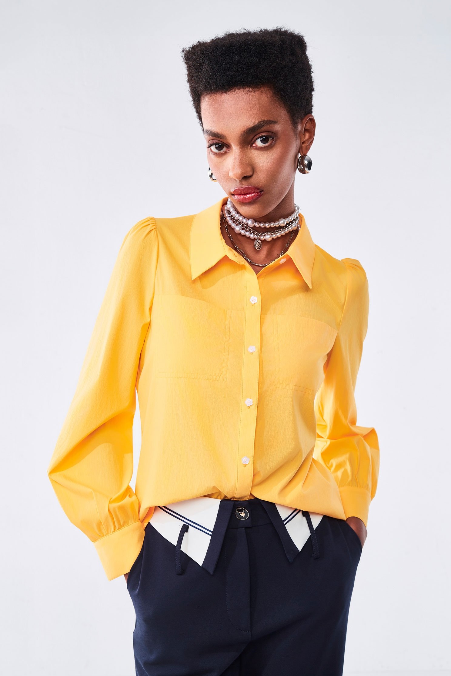 Back Twist Knot Detail BlouseBack Twist Knot Detail Blouse,Tops,Season (AW) Look,Blouses