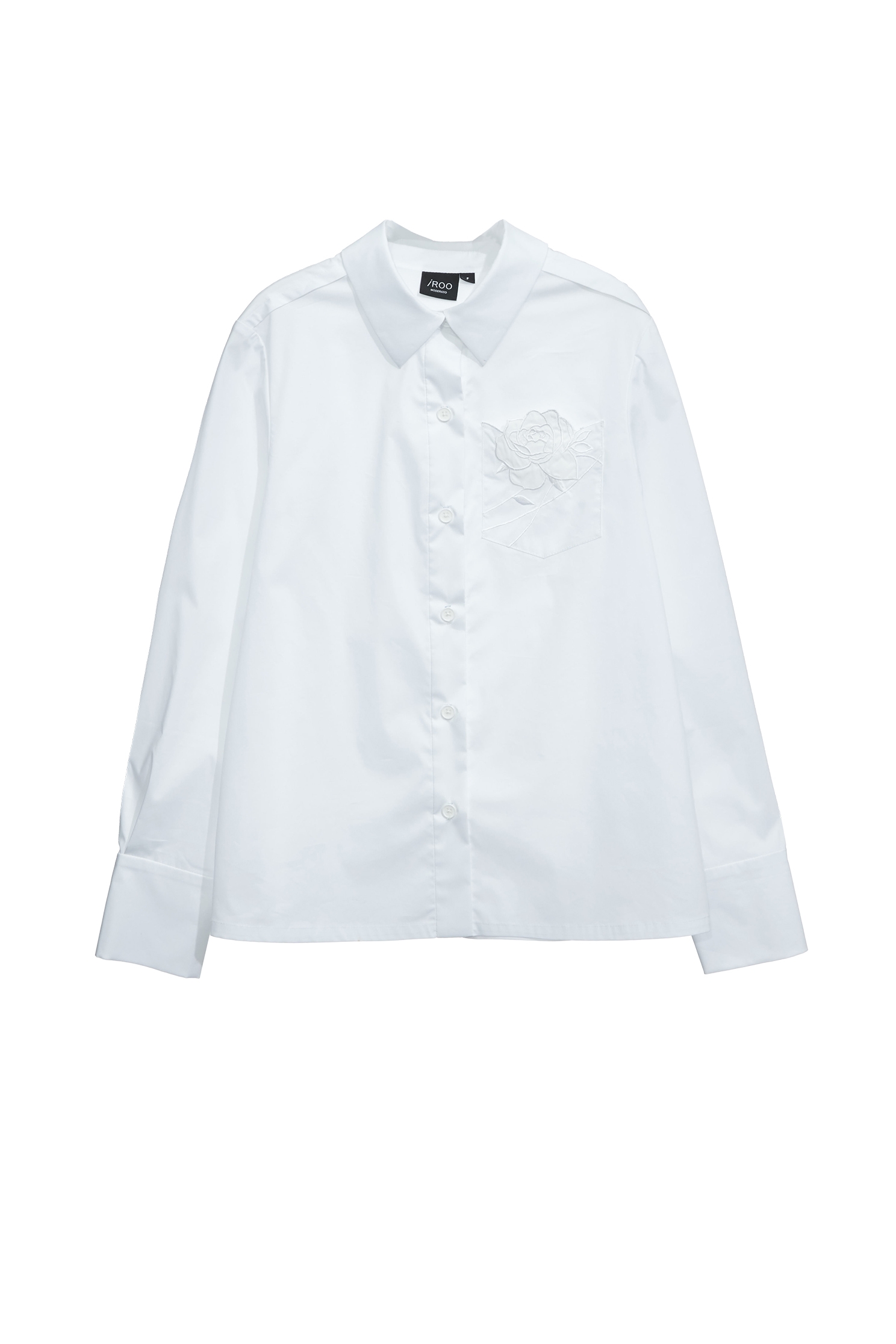 Embroidery Rose Detail Blouse,Office Looks,Season (SS) Look,blossoms,Blouses