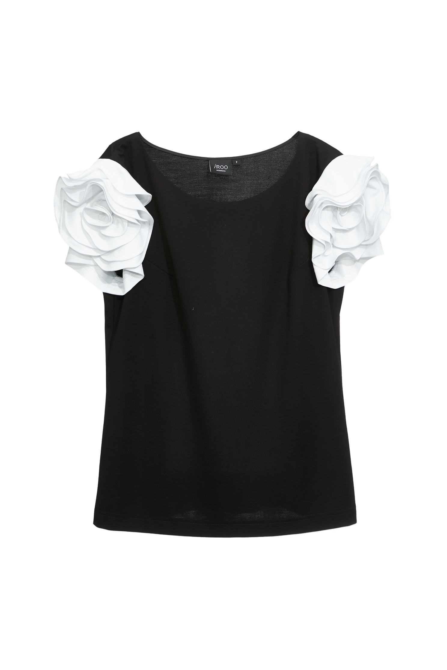 Contrast Rose Sleeve Detail Top,Tops,Season (SS) Look,co-ord sets,blossoms