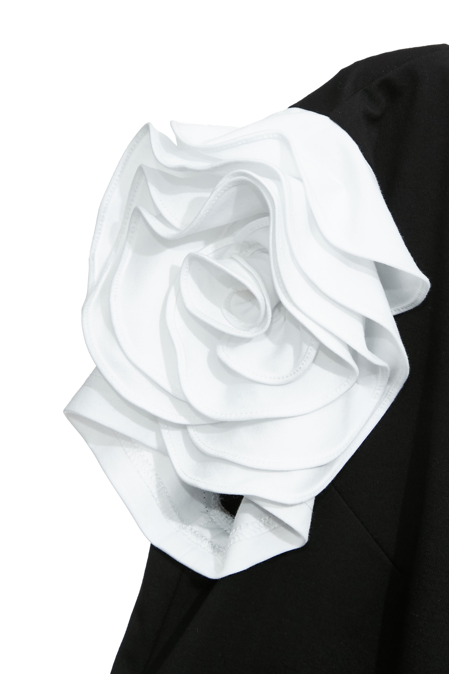 Contrast Rose Sleeve Detail Top,Tops,Season (SS) Look,co-ord sets,blossoms