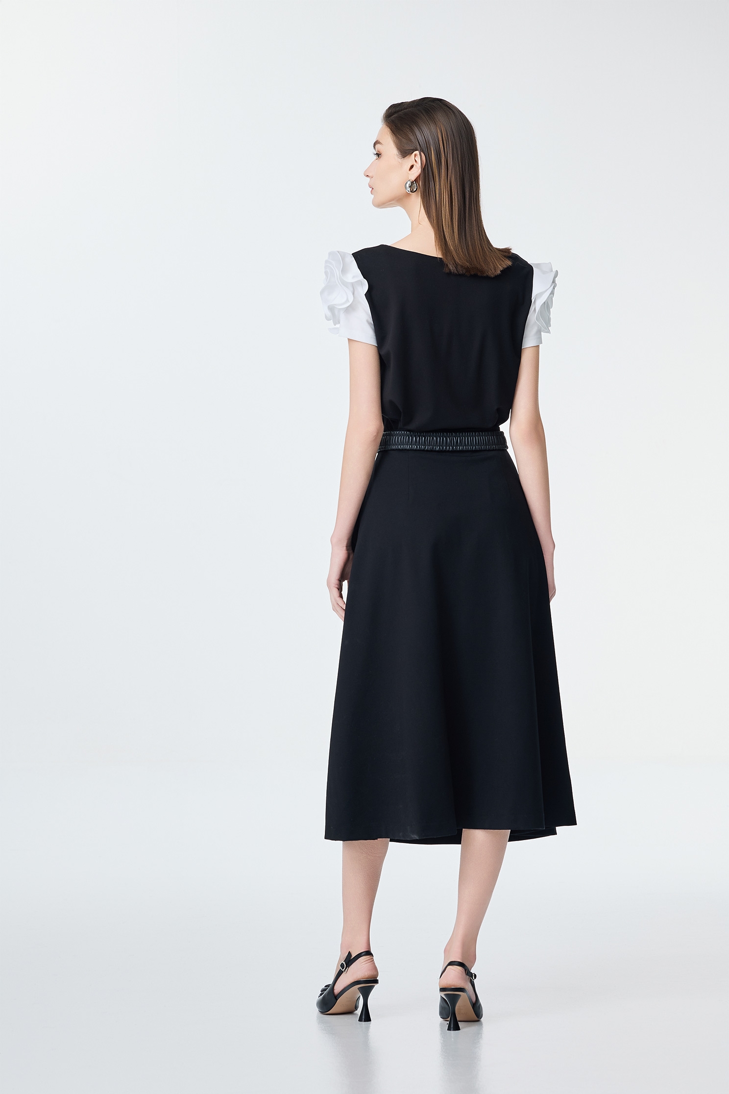 Contrast Rose Sleeve Detail Top,Tops,Season (SS) Look,co-ord sets,blossoms