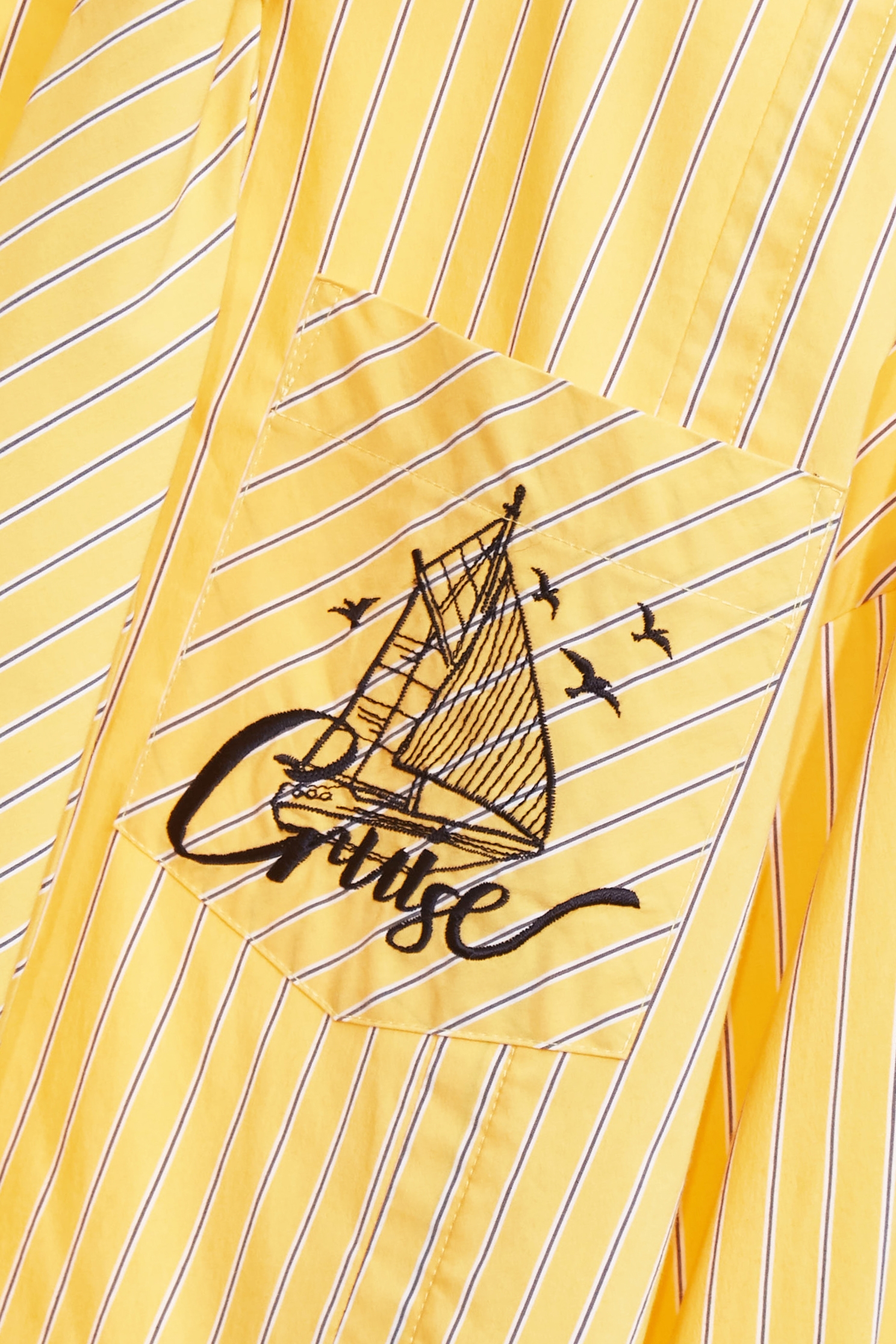 Asymmetric Stripe BlouseAsymmetric Stripe Blouse,Tops,Season (SS) Look,Embroidered,Blouses