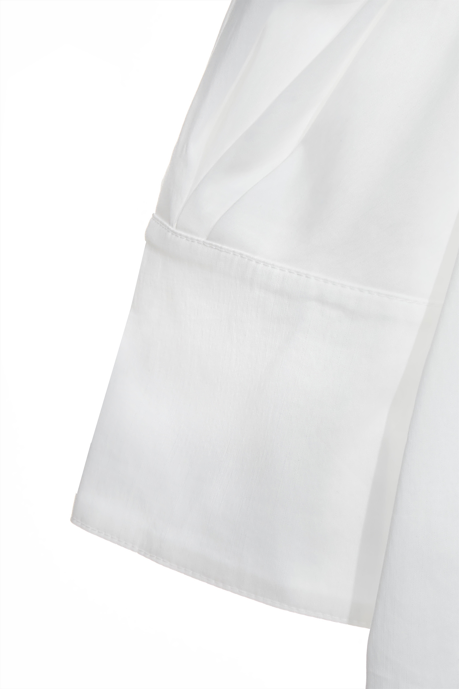 Boat Neckline With Foldover Collar TopBoat Neckline With Foldover Collar Top,Tops,Season (SS) Look,White tops,Embroidered
