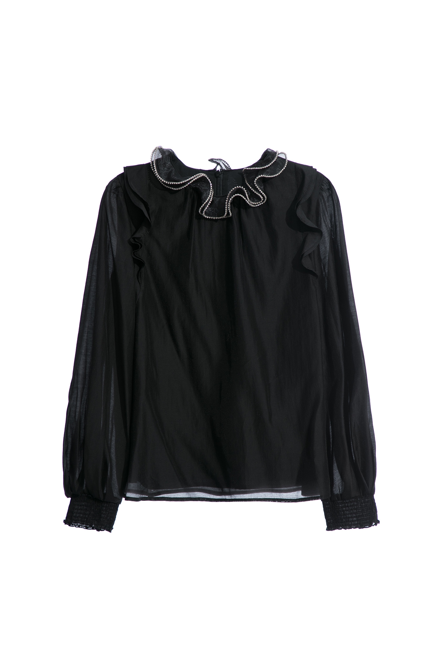 Ruffle Detail Long Sleeve TopRuffle Detail Long Sleeve Top,Tops,Season (AW) Look