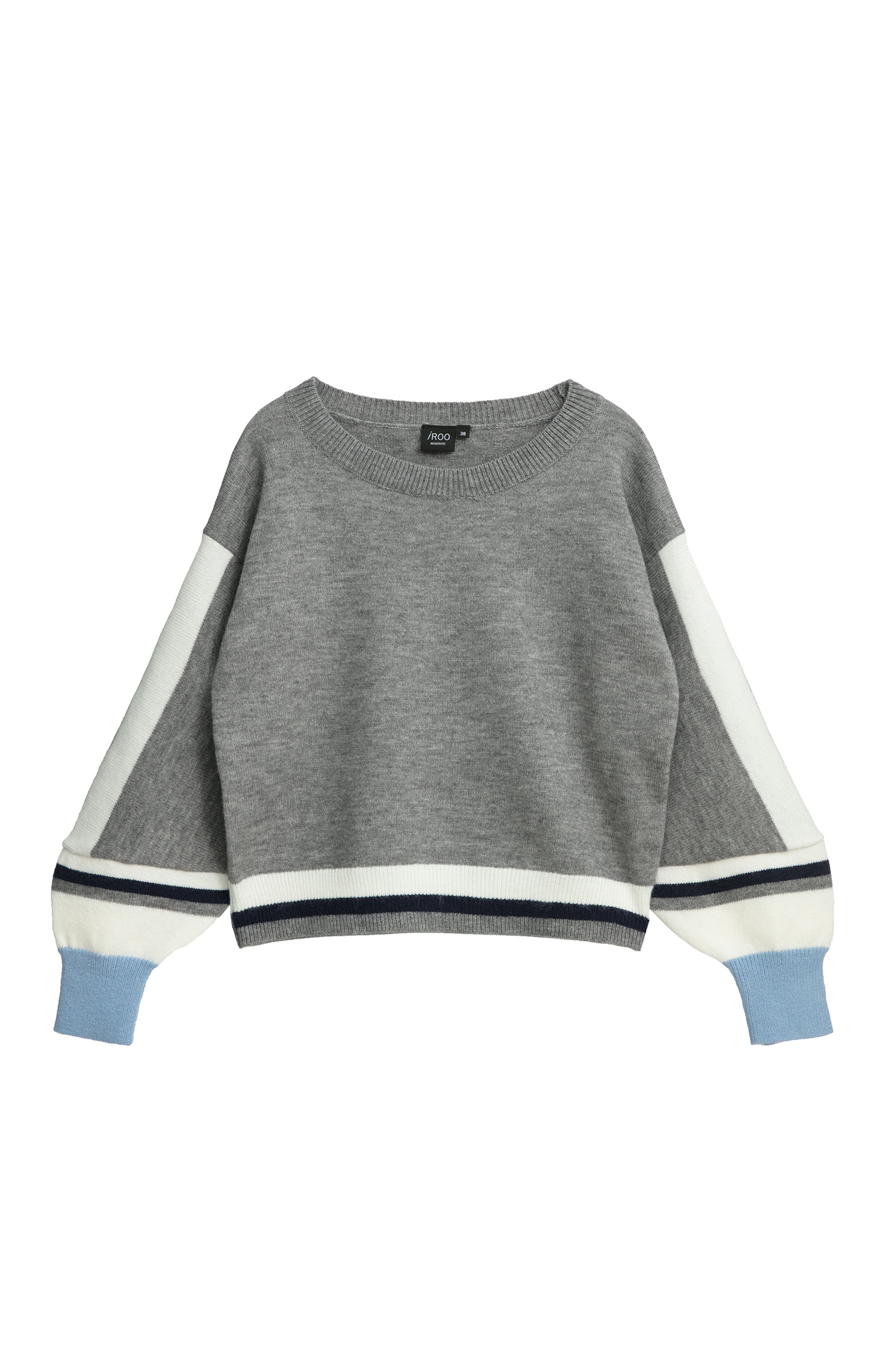 Crop Knit Top With Contrast DetailCrop Knit Top With Contrast Detail,Tops,Season (AW) Look,Knitted,Knitted tops