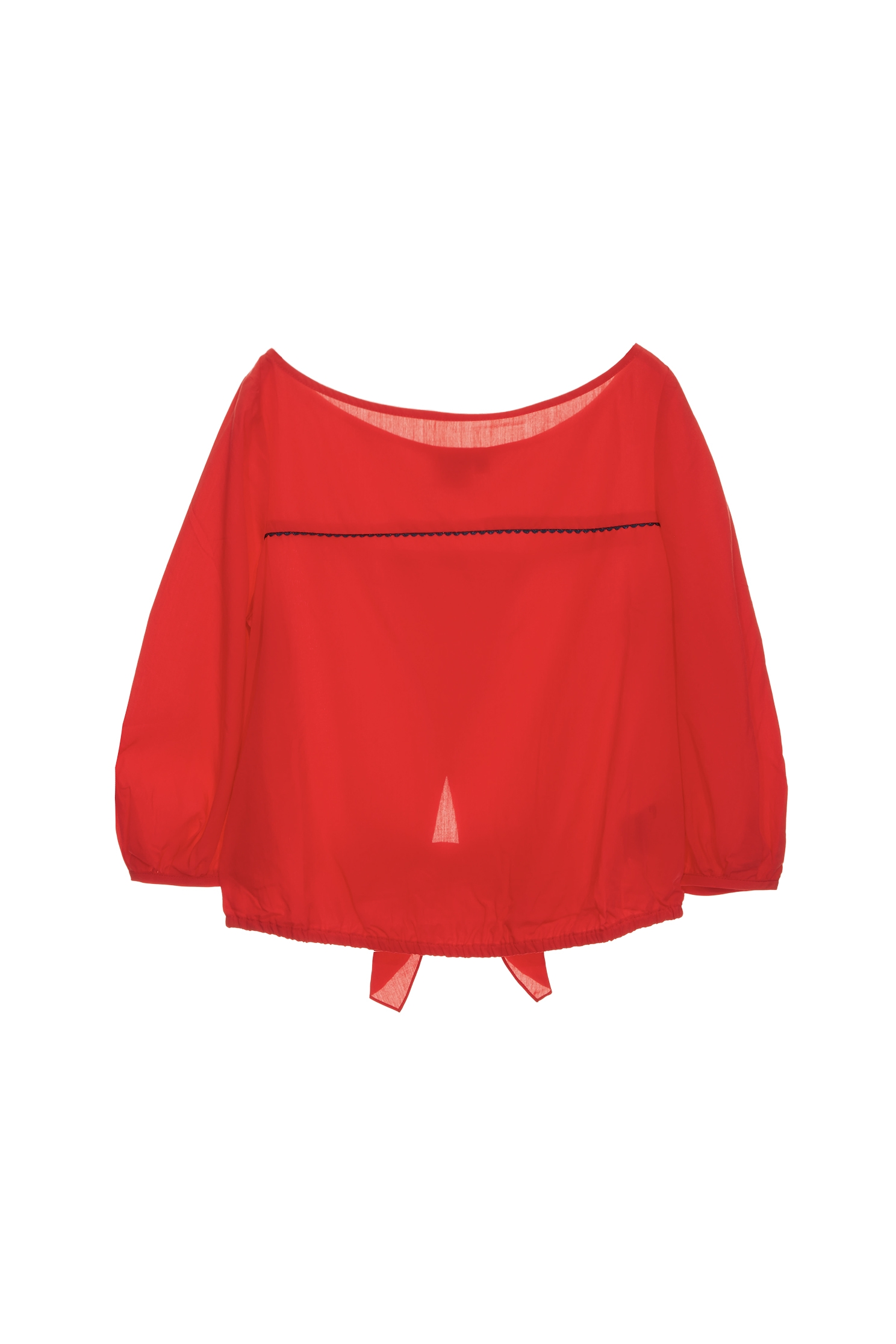 Back Bow Top With Contrast Trim DetailBack Bow Top With Contrast Trim Detail,Tops,Season (AW) Look,bows