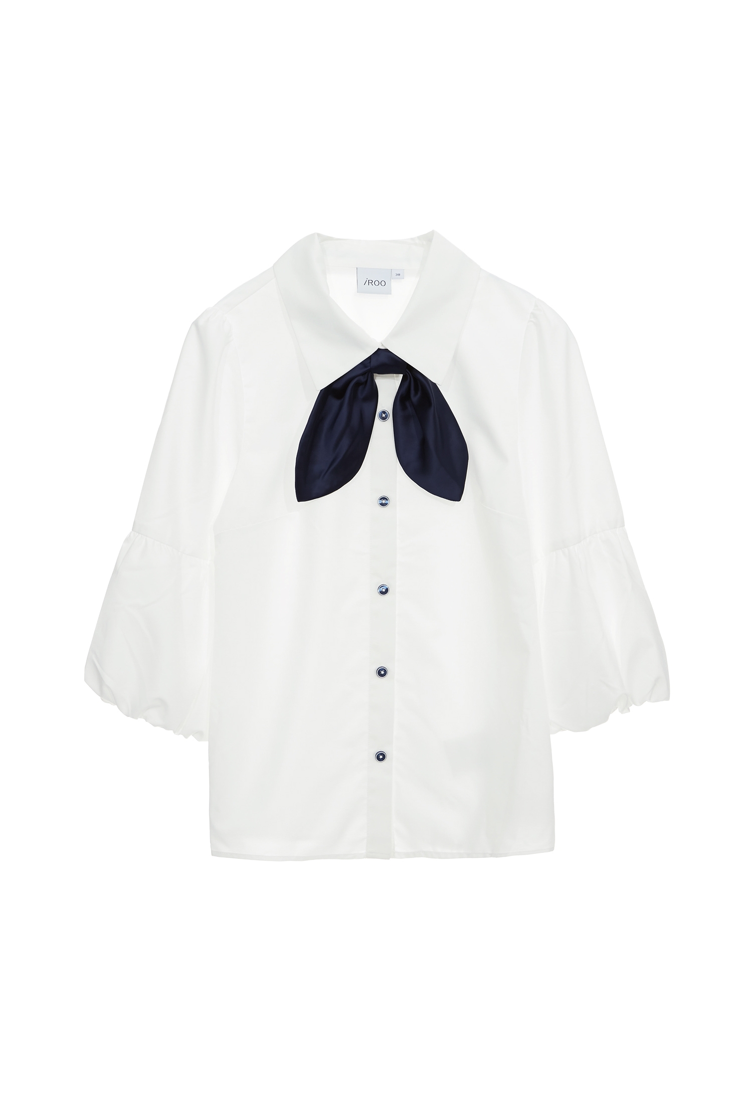 Detachable Bow Lantern Sleeve BlouseDetachable Bow Lantern Sleeve Blouse,Tops,Season (AW) Look,bows,Blouses