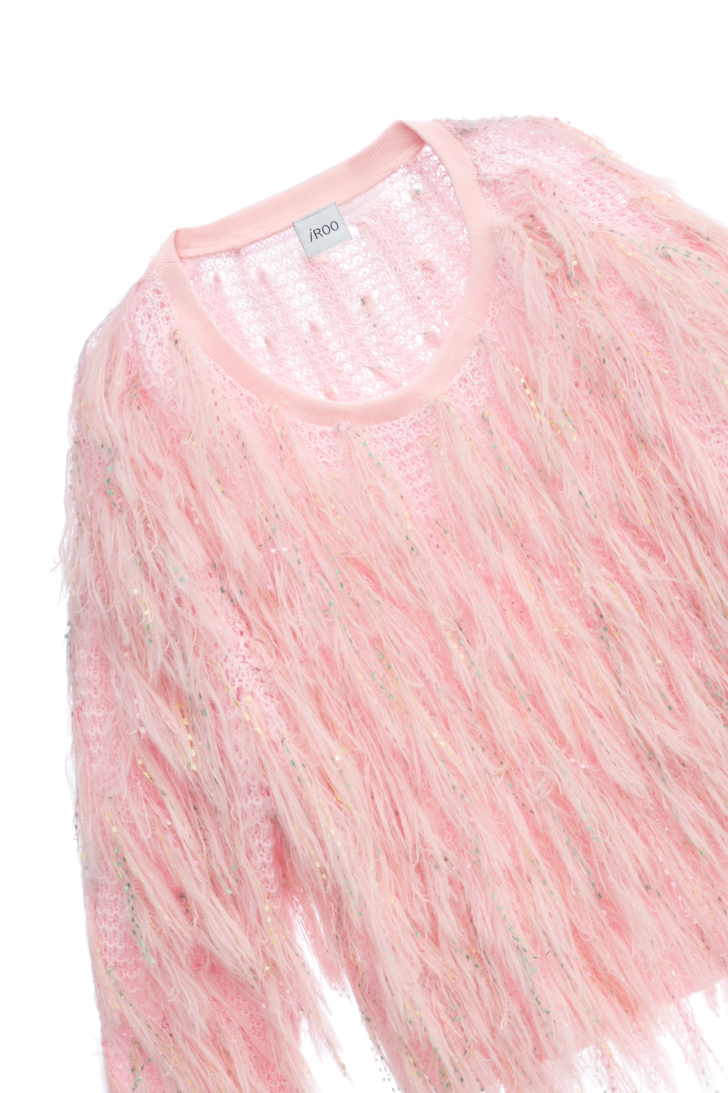 Pink Fringe Knit TopPink Fringe Knit Top,Tops,Season (AW) Look,Knitted,Knitted tops,Knitted tops