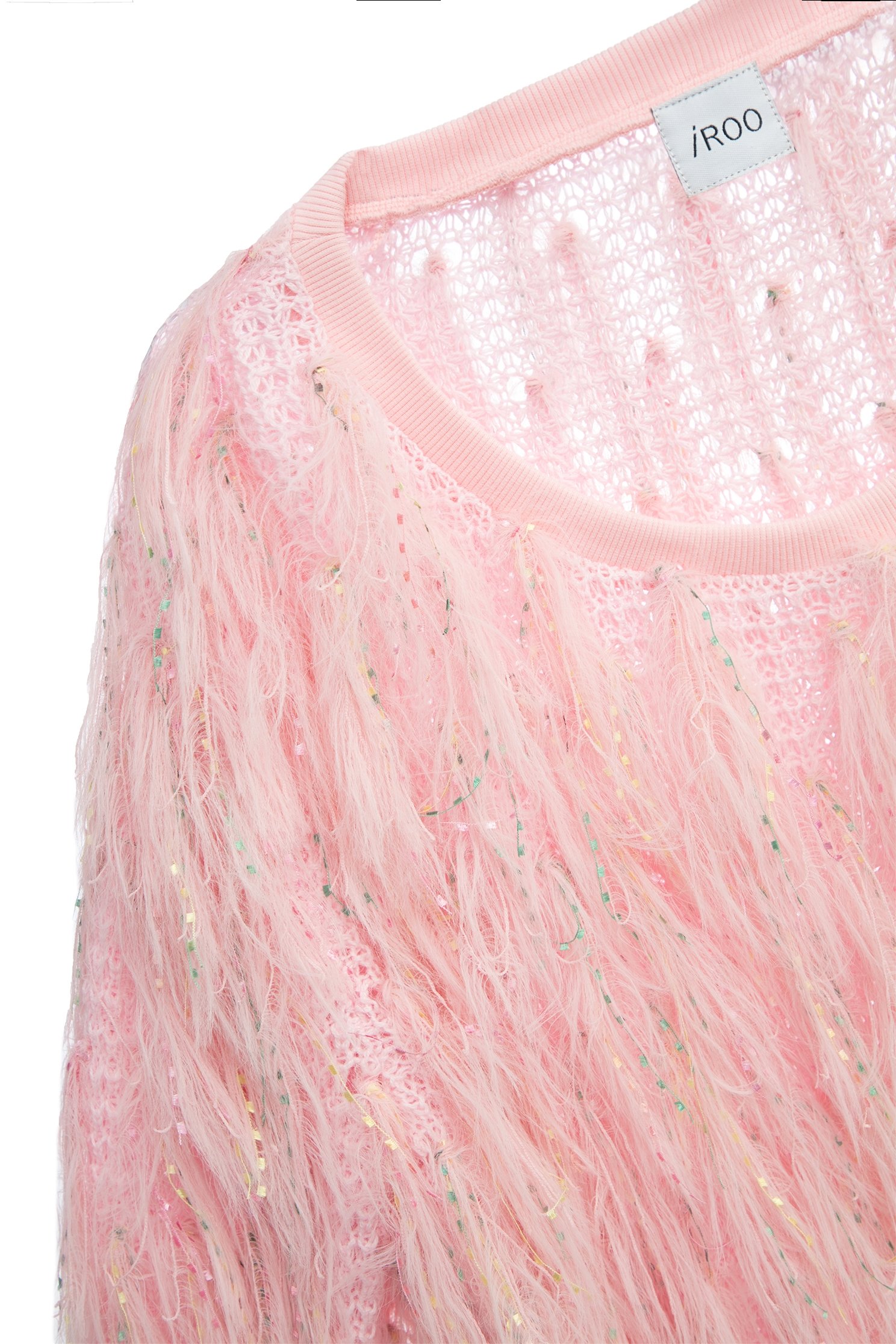 Pink Fringe Knit TopPink Fringe Knit Top,Tops,Season (AW) Look,Knitted,Knitted tops,Knitted tops