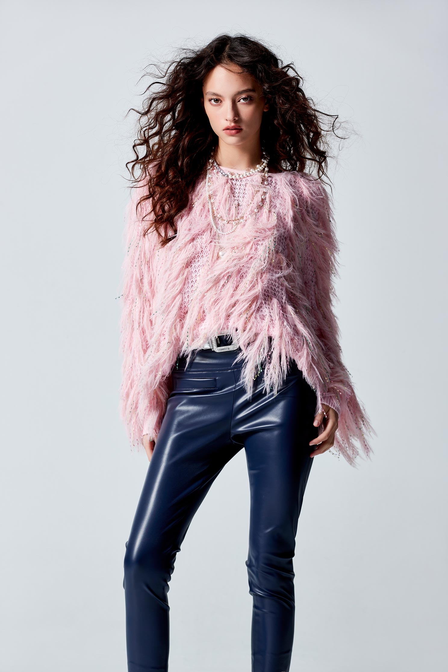 Pink Fringe Knit TopPink Fringe Knit Top,Tops,Season (AW) Look,Knitted,Knitted tops,Knitted tops