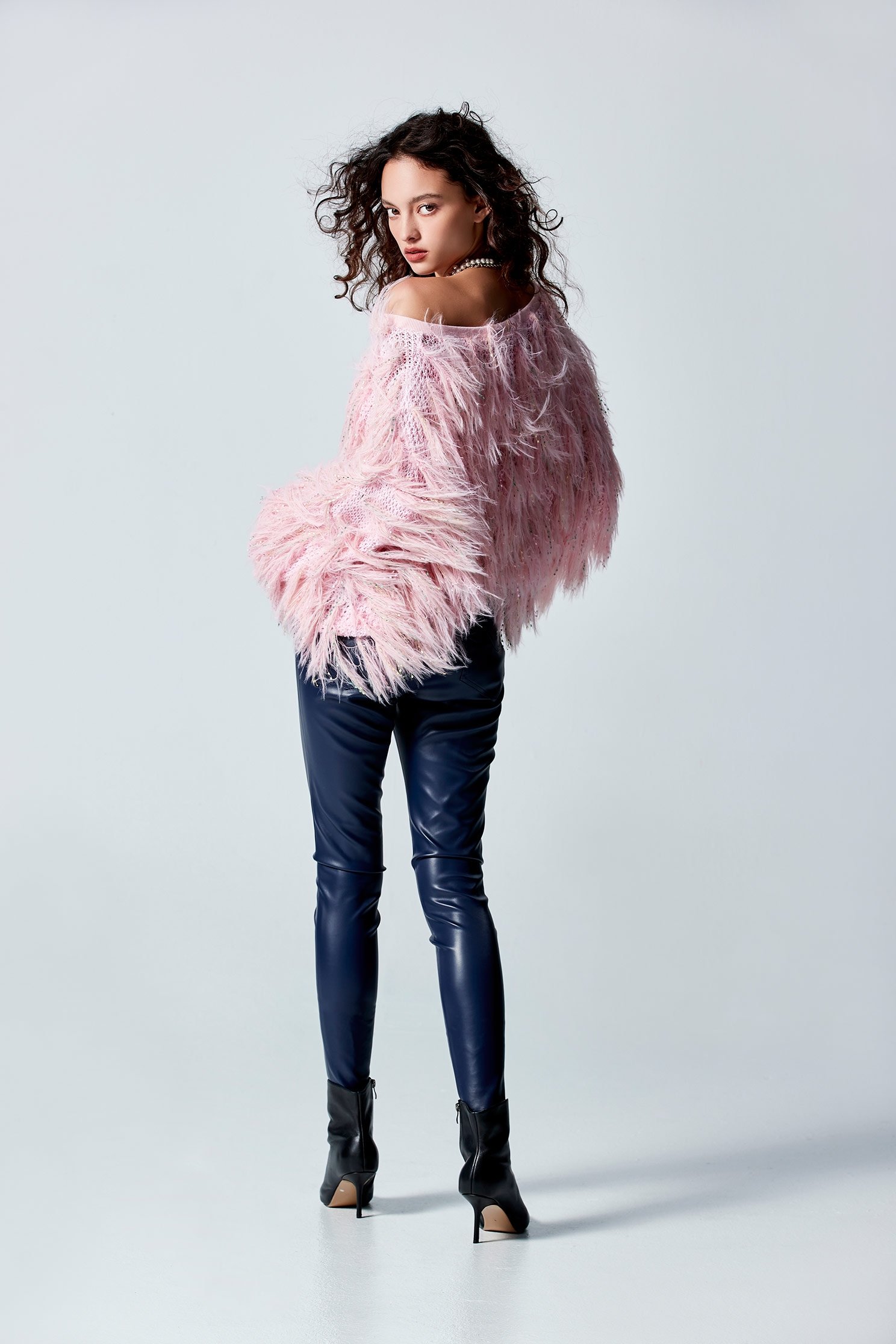 Pink Fringe Knit TopPink Fringe Knit Top,Tops,Season (AW) Look,Knitted,Knitted tops,Knitted tops