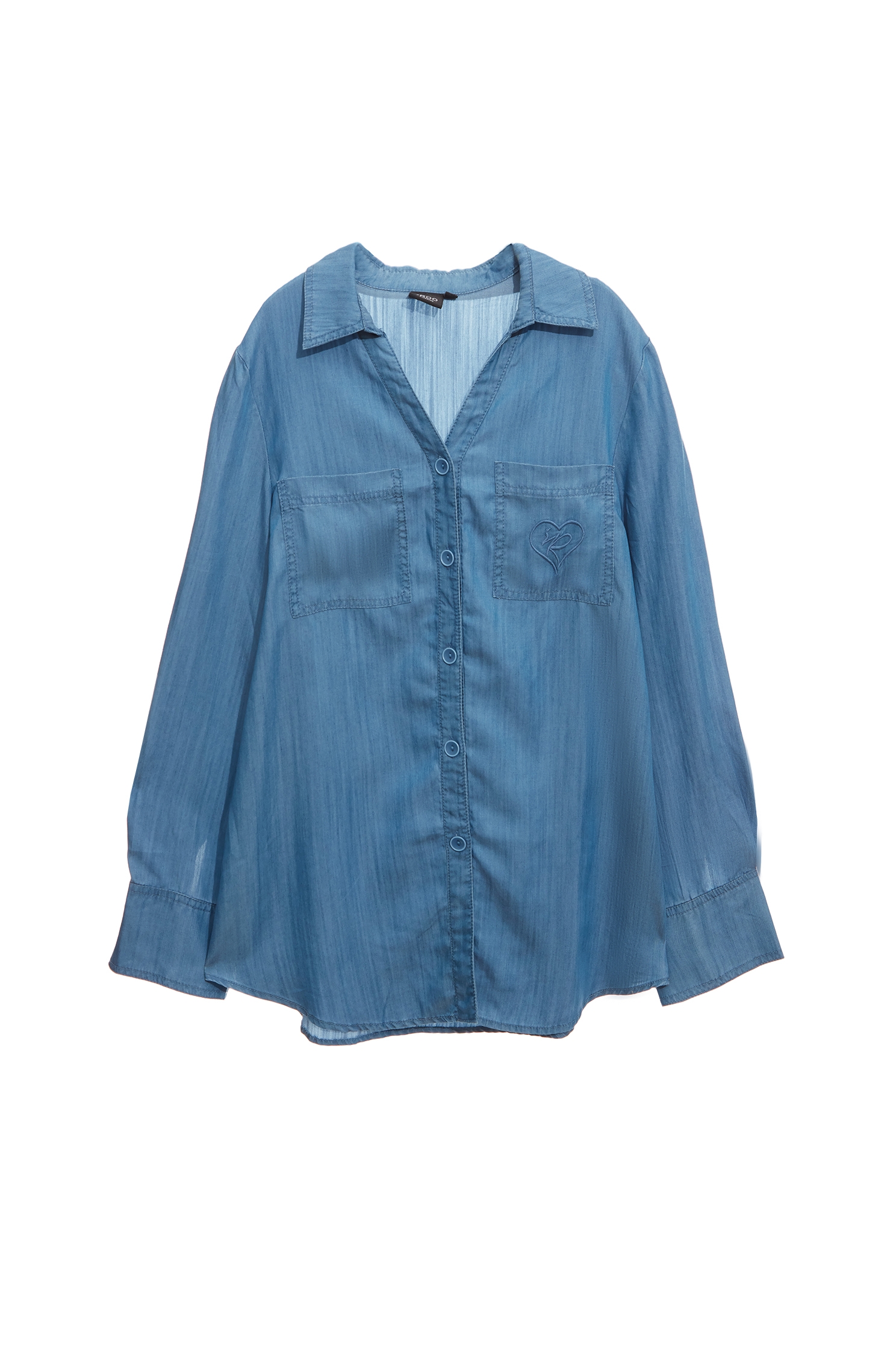 Soft Denim Front Knot TopSoft Denim Front Knot Top,Tops,Embroidered,Season (AW) Look,Blouses