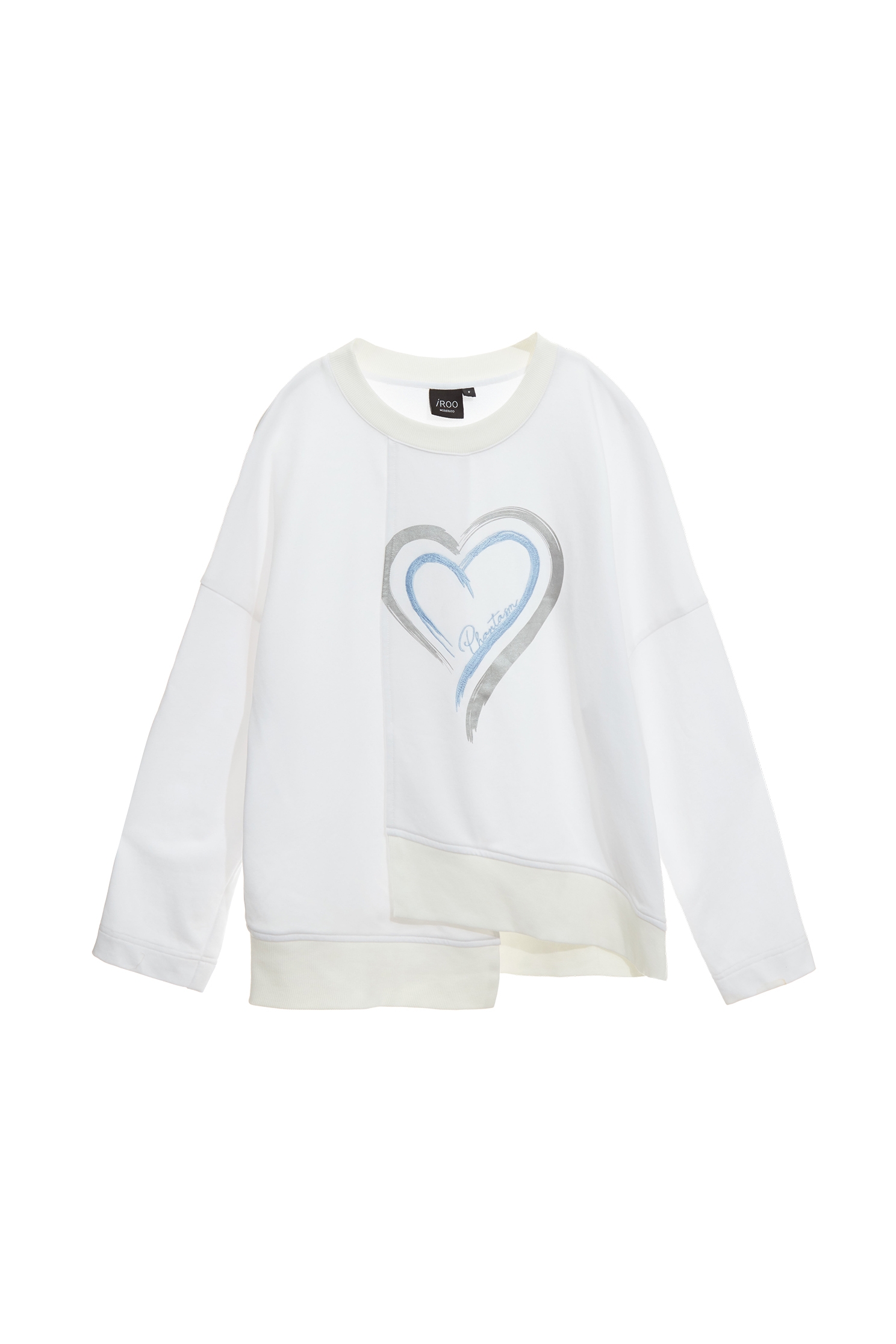 Front Heart Embroidered Logo Long Sleeve TopFront Heart Embroidered Logo Long Sleeve Top,Tops,Embroidered,Season (AW) Look,Long sleeve tops