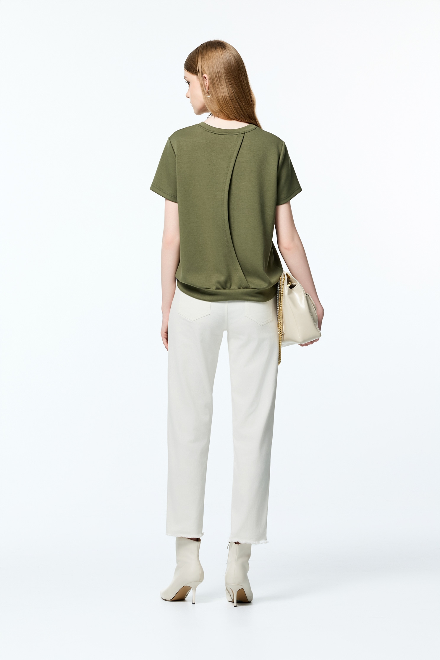 Embroidered Logo Moss Green TeeEmbroidered Logo Moss Green Tee,T-shirts,T-shirts,Tops,Embroidered,Season (AW) Look,upperclass