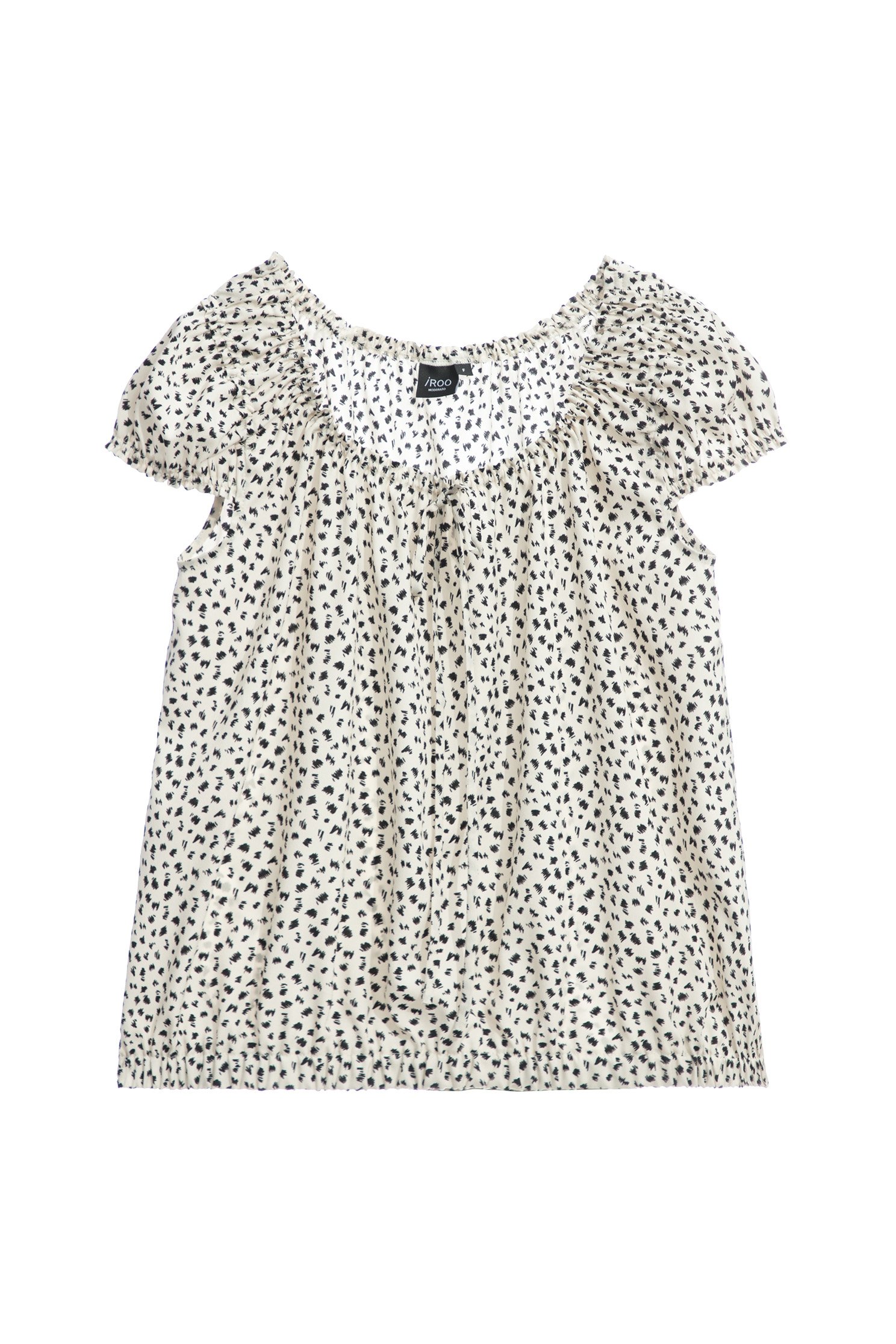 Small Leopard Print Short Sleeve TopSmall Leopard Print Short Sleeve Top,U-Neck T shirts,Tops,Season (SS) Look,Short sleeve tops