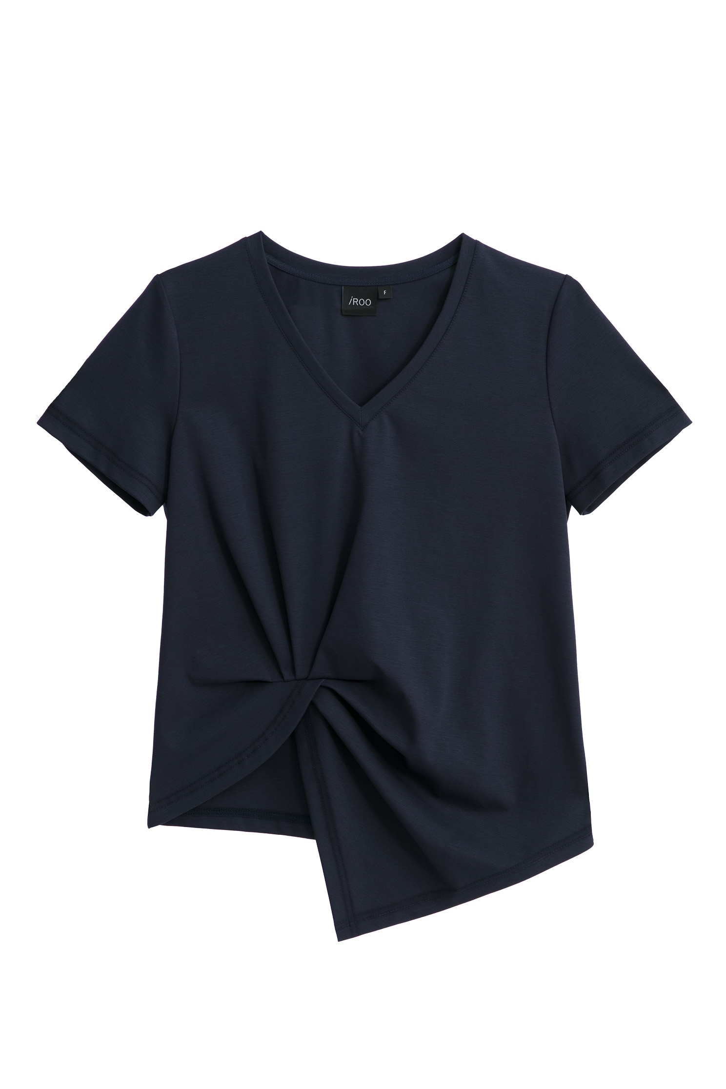 Asymmetric Navy Short Sleeve TeeAsymmetric Navy Short Sleeve Tee,Tops,Season (SS) Look,Cotton