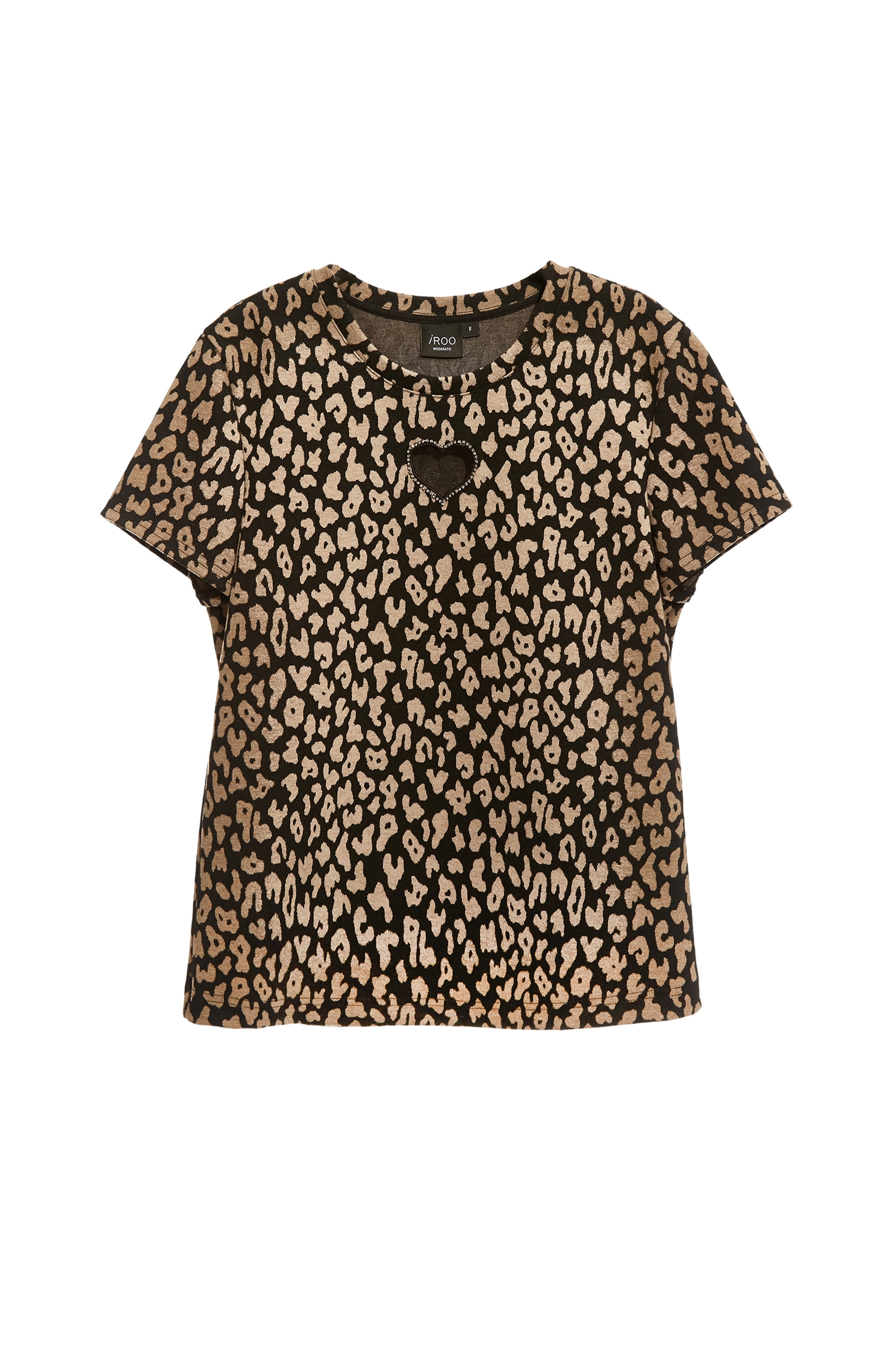 Leopard Print Short Sleeve TeeLeopard Print Short Sleeve Tee,Tops,Short sleeve tops,Season (AW) Look