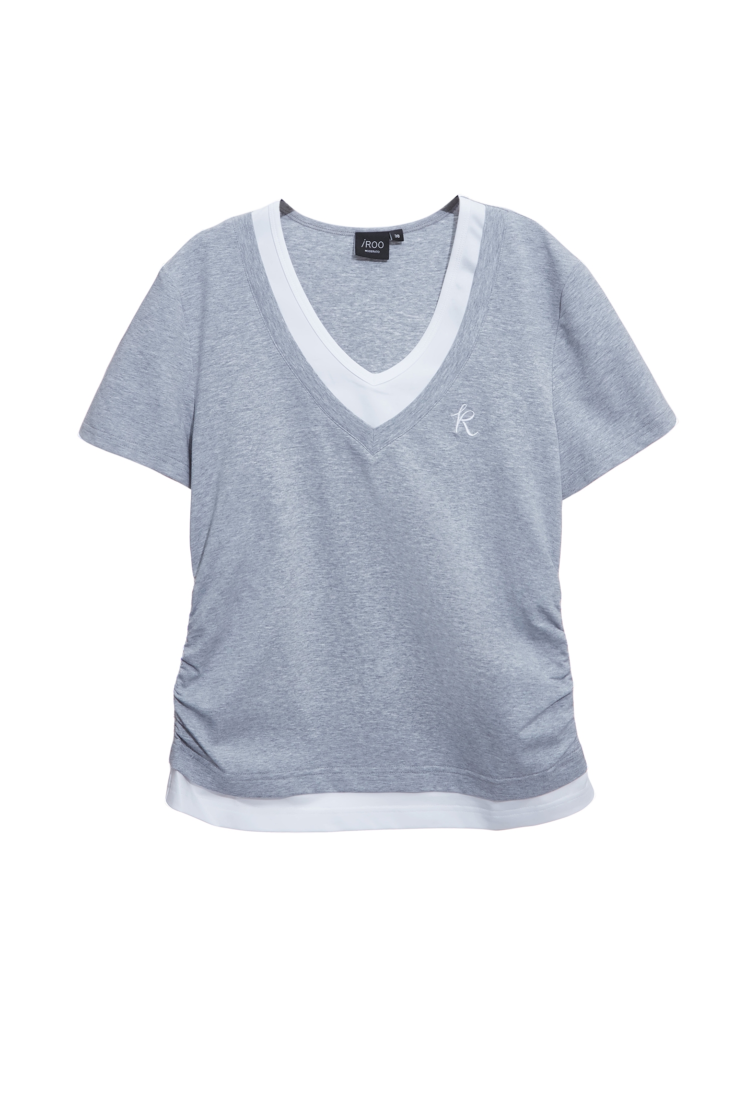Fake Two Pice Short Sleeve TeeFake Two Pice Short Sleeve Tee,T-shirts,Tops,Season (AW) Look,Cotton