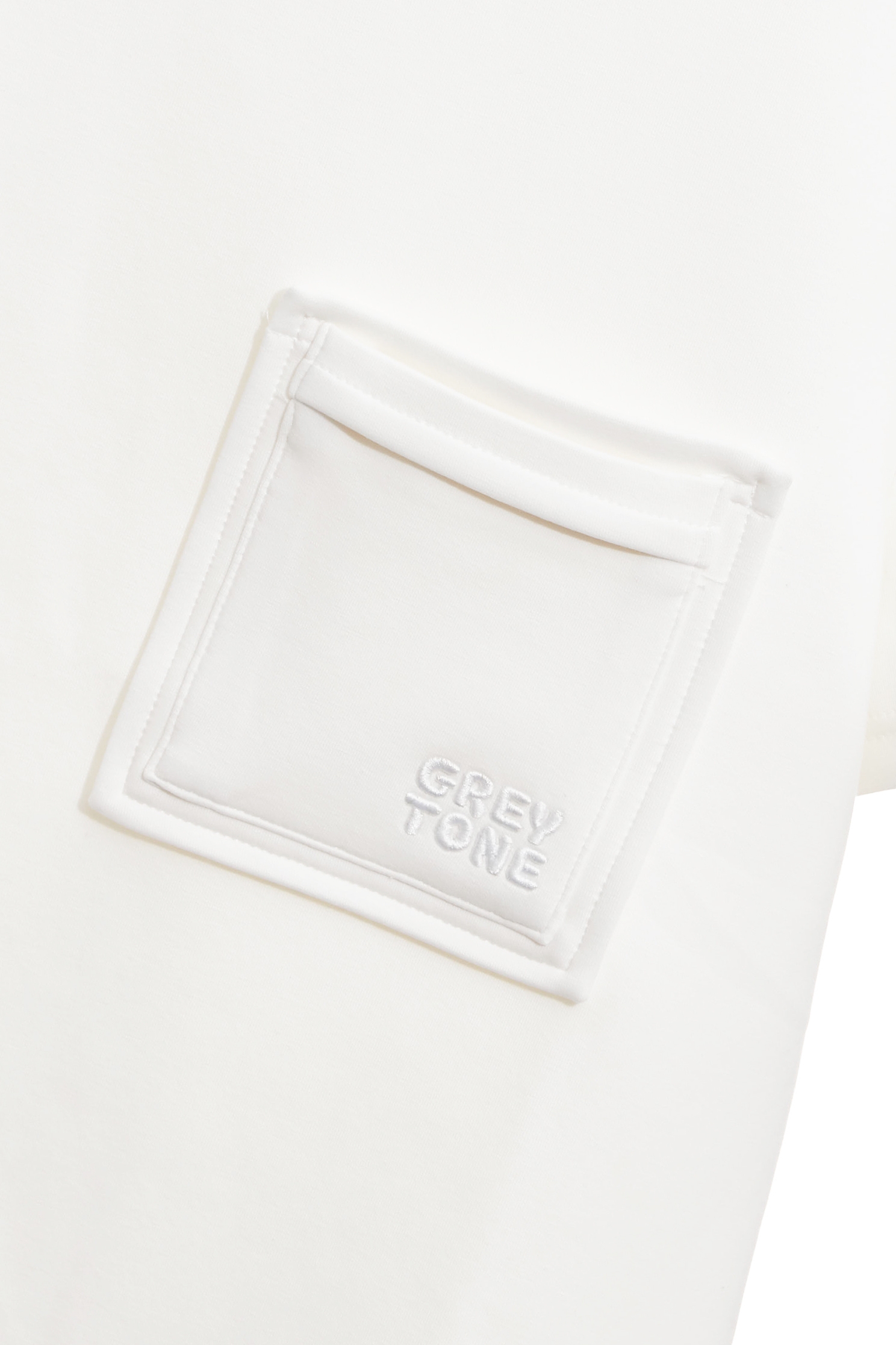 Front Pocket detail Short Sleeve TeeFront Pocket detail Short Sleeve Tee,T-shirts,Tops,Embroidered,White tops,Season (AW) Look