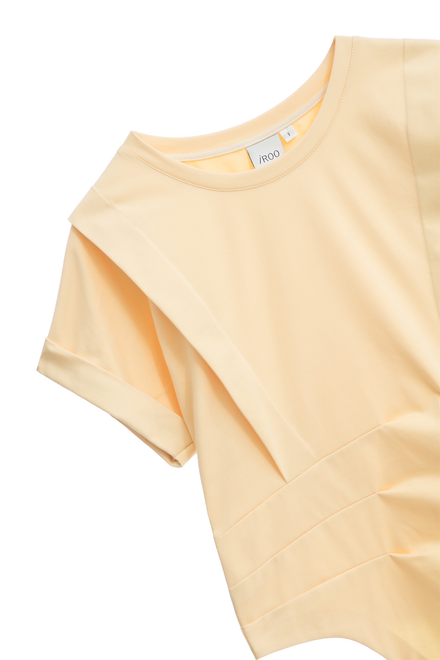 Asymmetric Pleated TeeAsymmetric Pleated Tee,T-shirts,Tops,Season (SS) Look