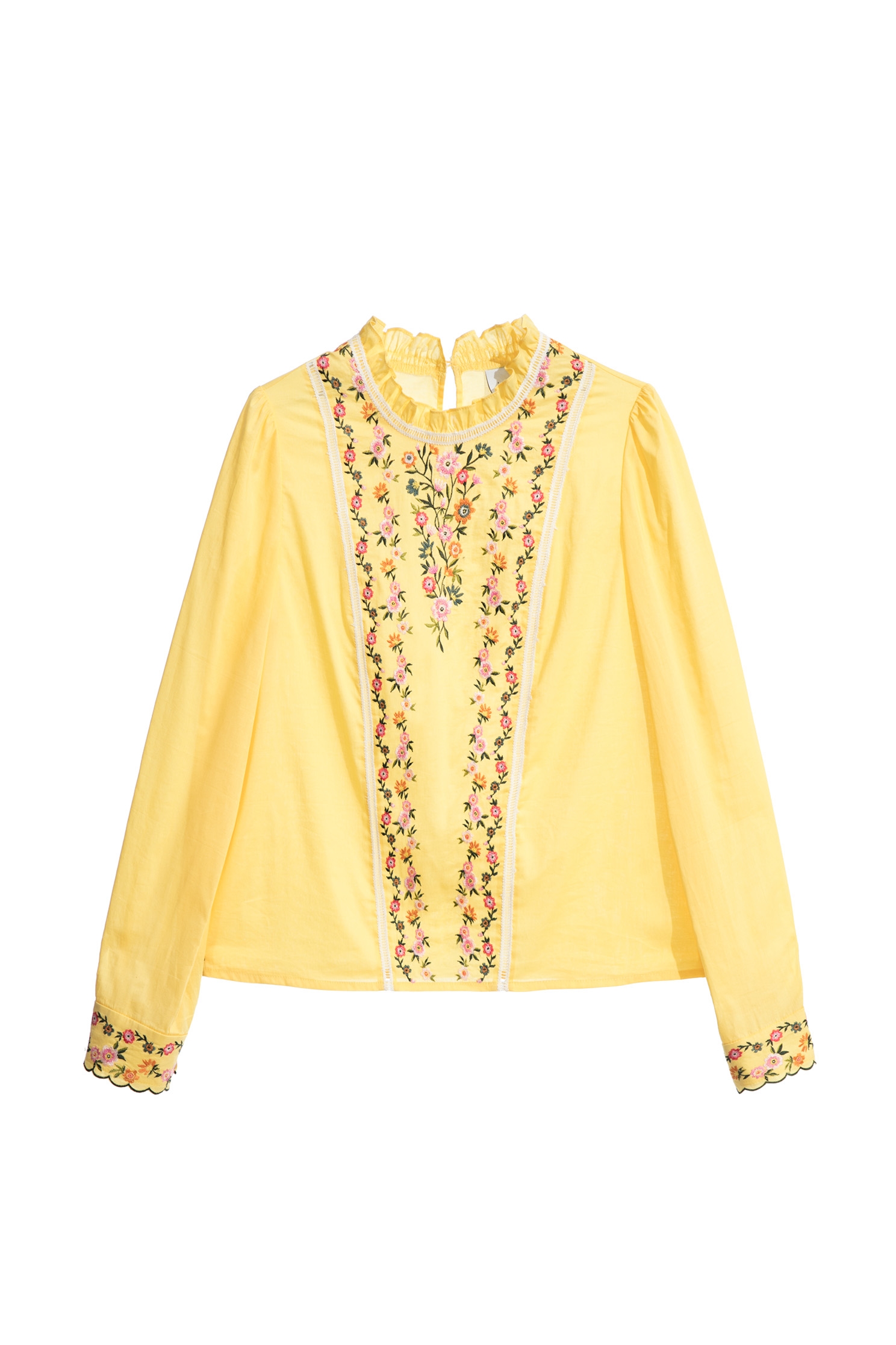 Floral Embroidery Long Sleeve BlouseFloral Embroidery Long Sleeve Blouse,Tops,Embroidered,Season (SS) Look,Embroidered tops,Lace