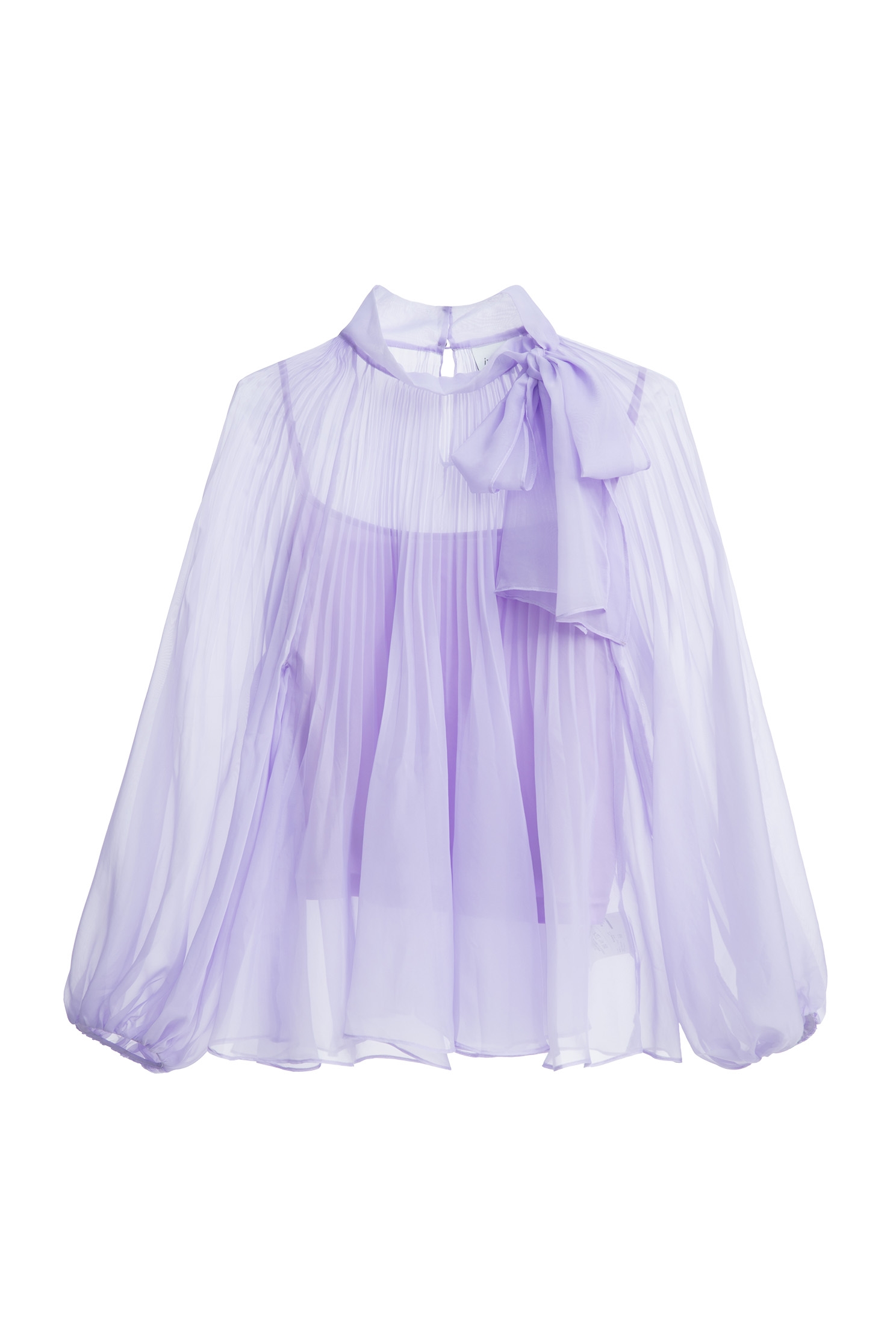 Bow Collar Organza TopBow Collar Organza Top,Tops,Under shirts,Season (SS) Look